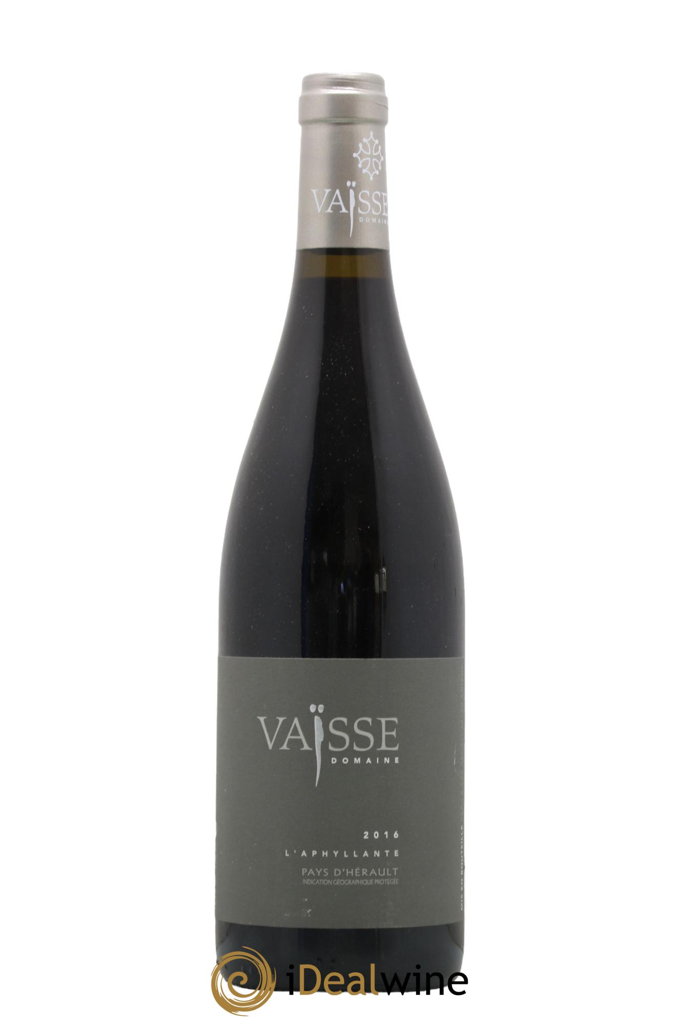 IGP Pays de l'Hérault L'Aphyllante Vaisse (Domaine)  2016 - Lot of 1 bottle - 0