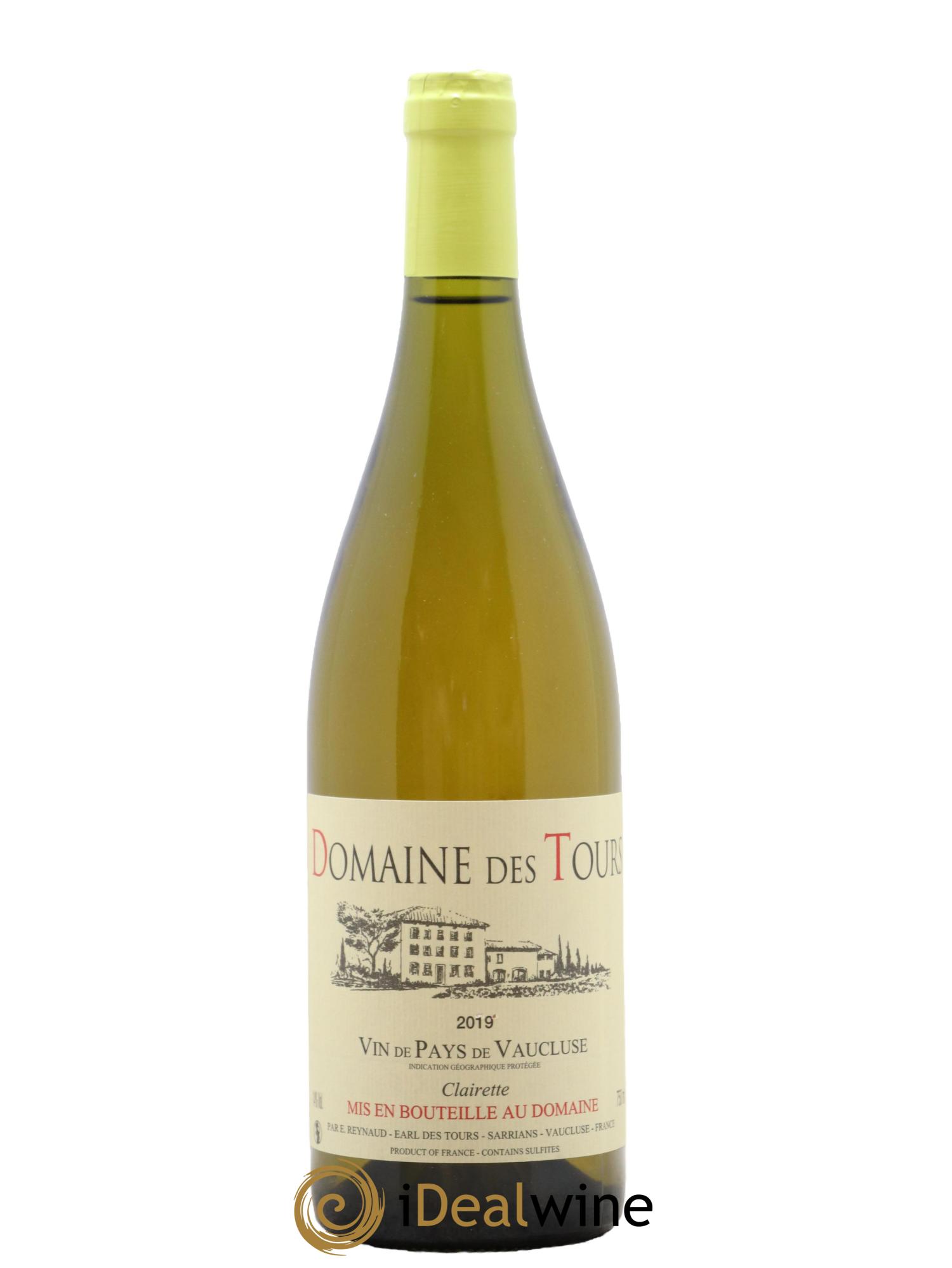 IGP Vaucluse (Vin de Pays de Vaucluse) Domaine des Tours Clairette Emmanuel Reynaud 2019 - Lot of 1 bottle - 0