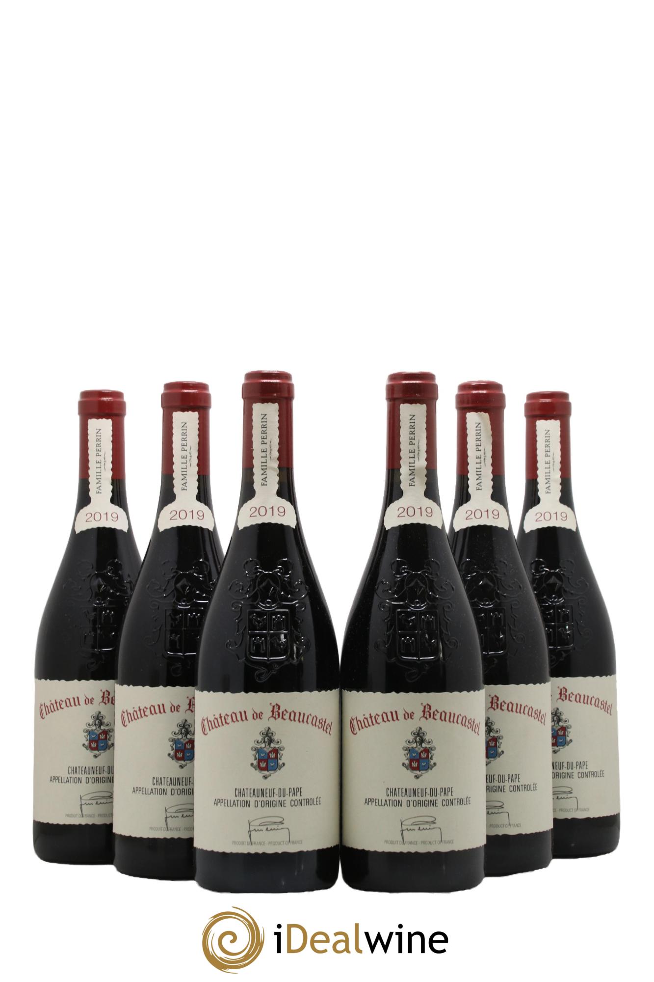 Châteauneuf-du-Pape Château de Beaucastel Famille Perrin 2019 - Lot de 6 bouteilles - 0