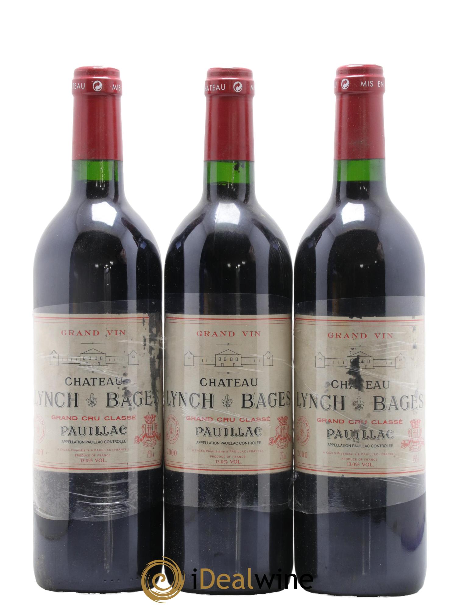 Château Lynch Bages 5ème Grand Cru Classé 2000 - Lot de 12 bouteilles - 4