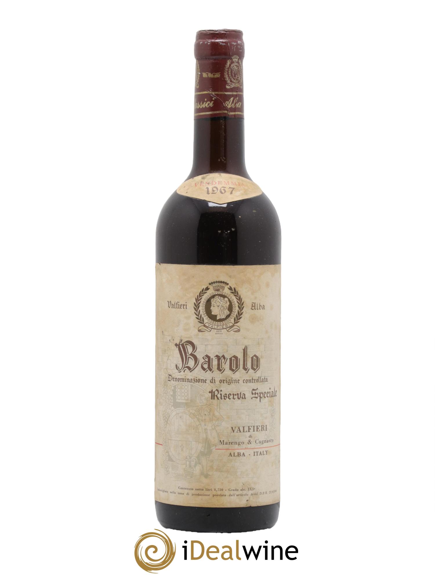 Barolo DOCG Riserva Speciale Valfieri 1967 - Posten von 1 Flasche - 0