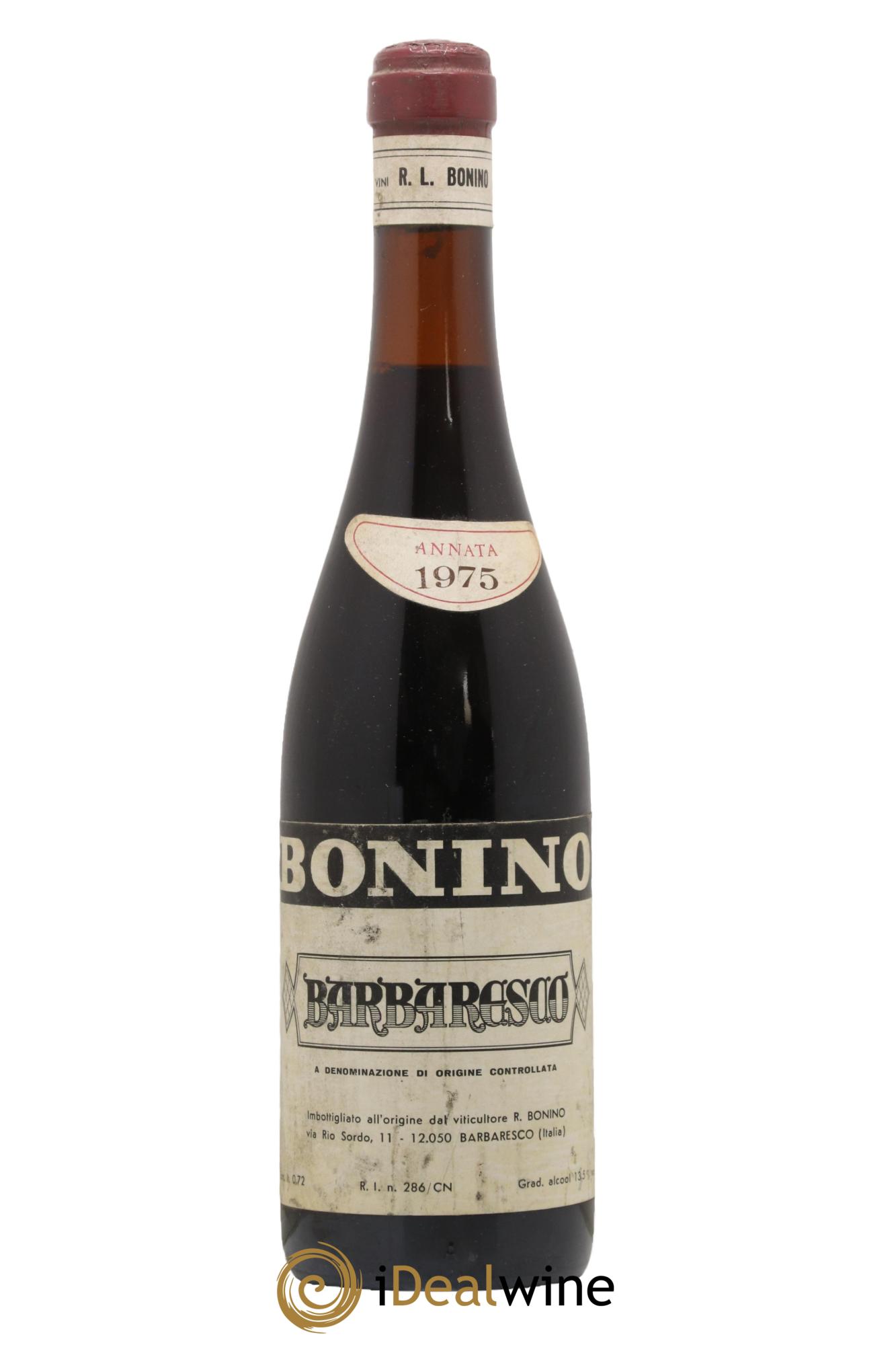 Barbaresco DOCG Bonino 1975 - Posten von 1 Flasche - 0