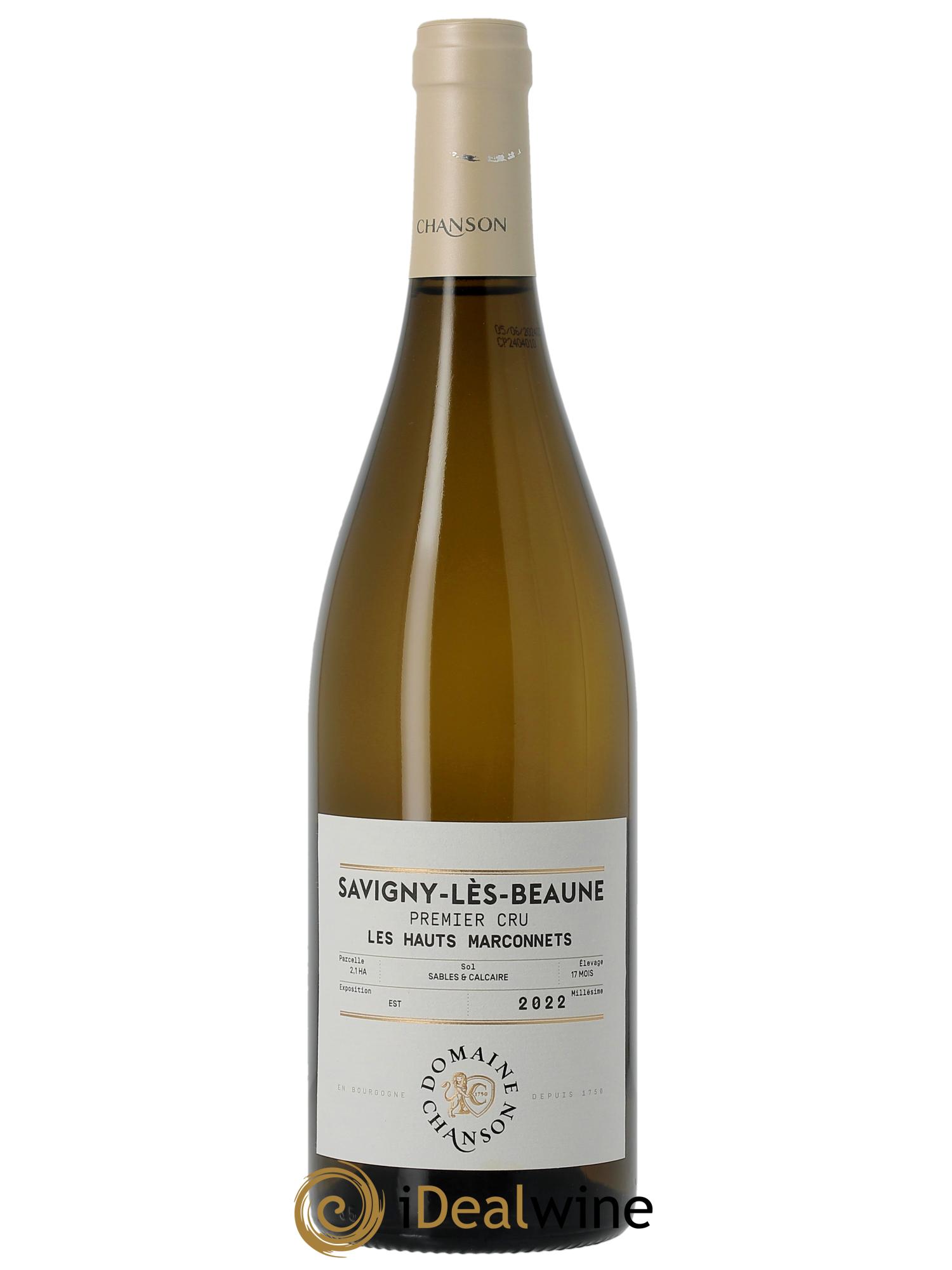 Savigny-lès-Beaune 1er Cru Les Hauts Marconnets Chanson  2022 - Posten von 1 Flasche - 0