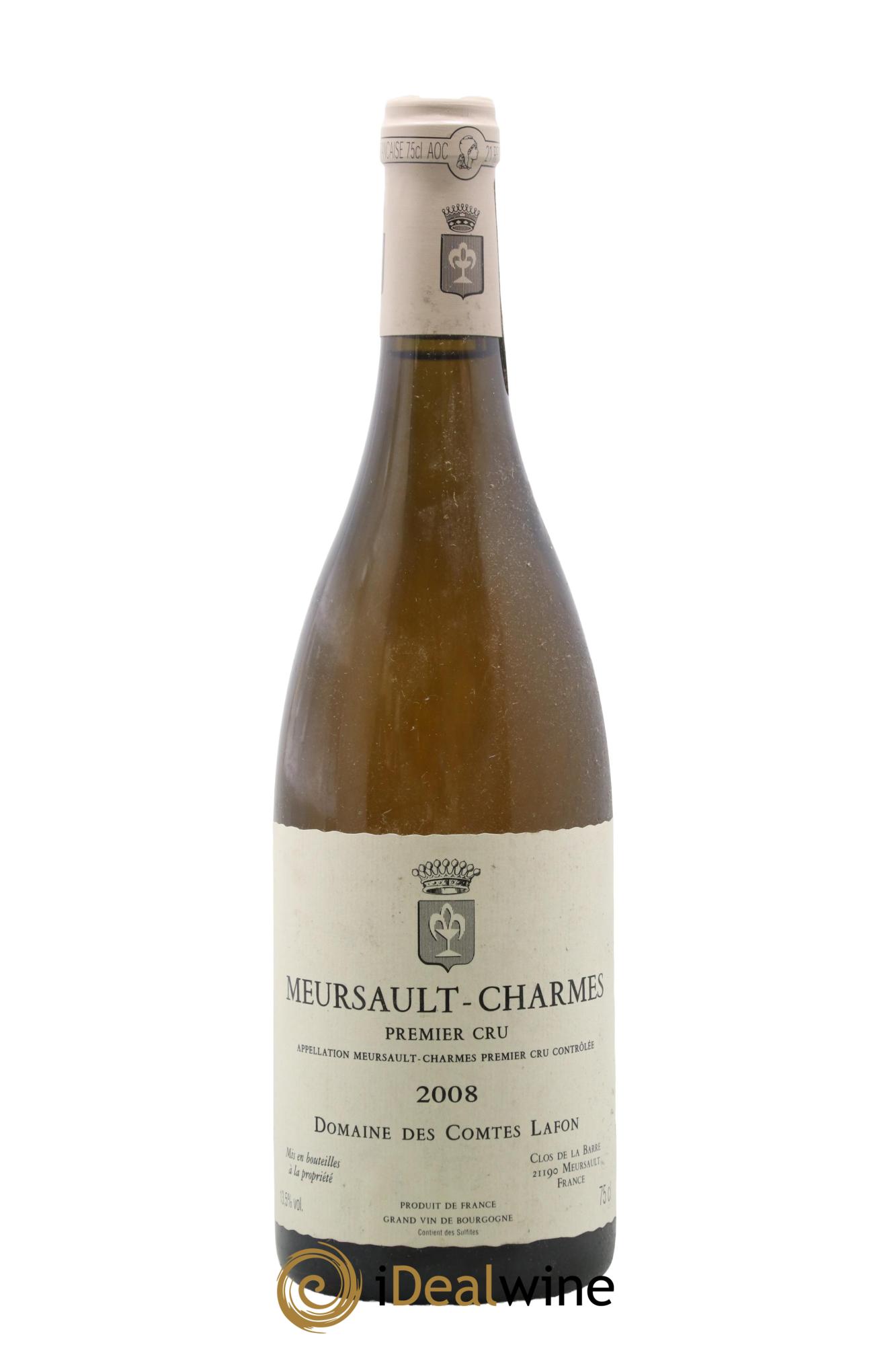 Meursault 1er Cru Charmes Comtes Lafon (Domaine des) 2008 - Lot de 1 bouteille - 0