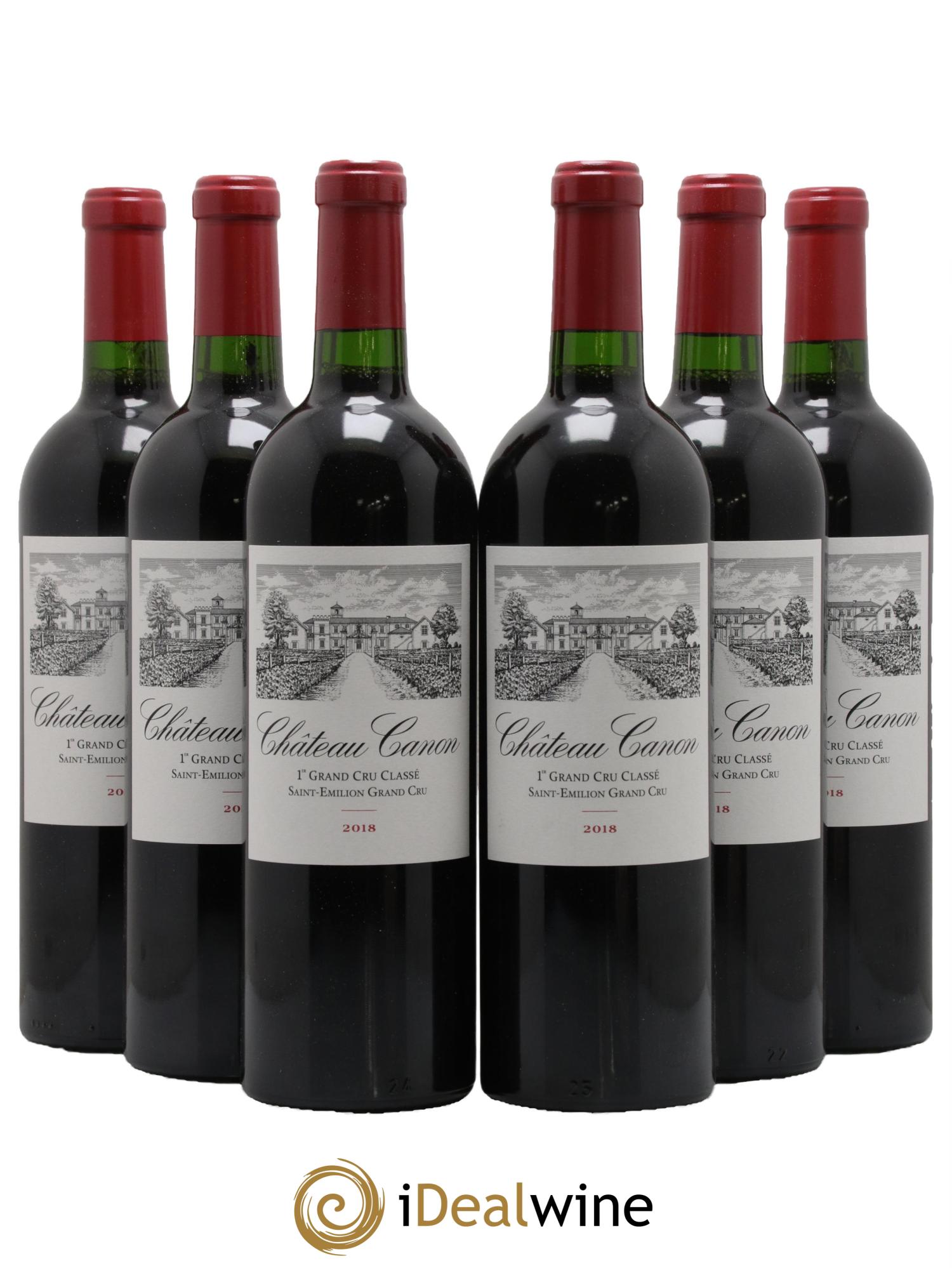 Château Canon 1er Grand Cru Classé B 2018 - Lot de 6 bouteilles - 0