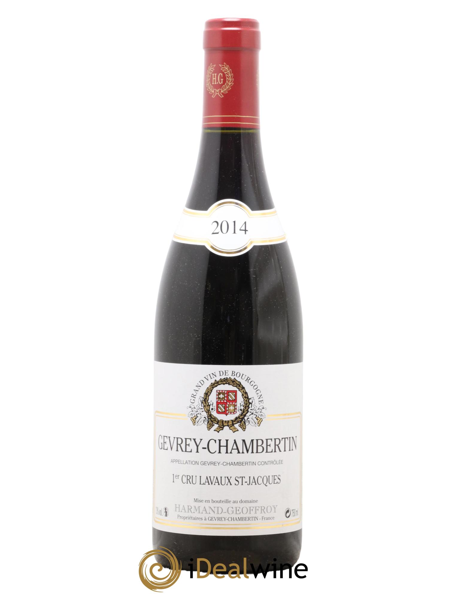 Gevrey-Chambertin 1er Cru Lavaux Saint Jacques Harmand-Geoffroy (Domaine) 2014 - Lot de 1 bouteille - 0