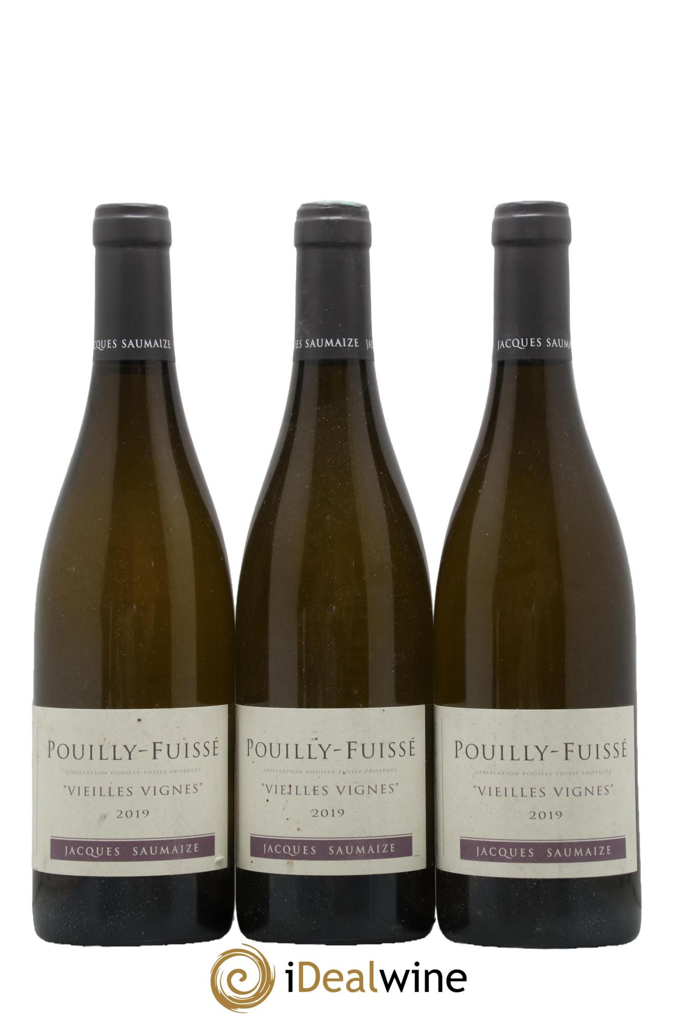 Pouilly-Fuissé Les Vieilles Vignes Jacques et Nathalie Saumaize 2019 - Lot de 3 bouteilles - 0