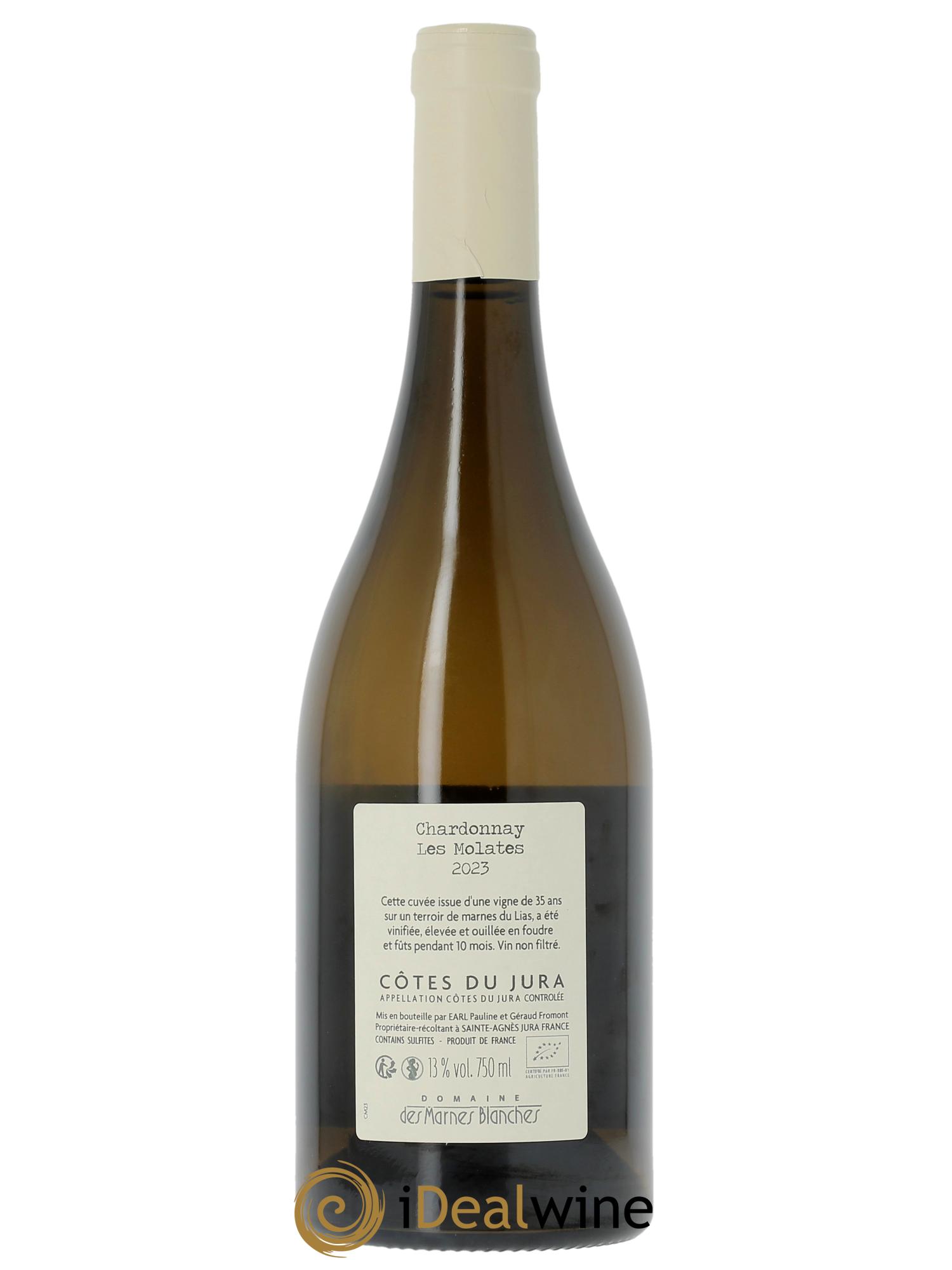 Côtes du Jura Les Molates Chardonnay Marnes Blanches (Domaine des)  2023 - Lotto di 1 bottiglia - 1