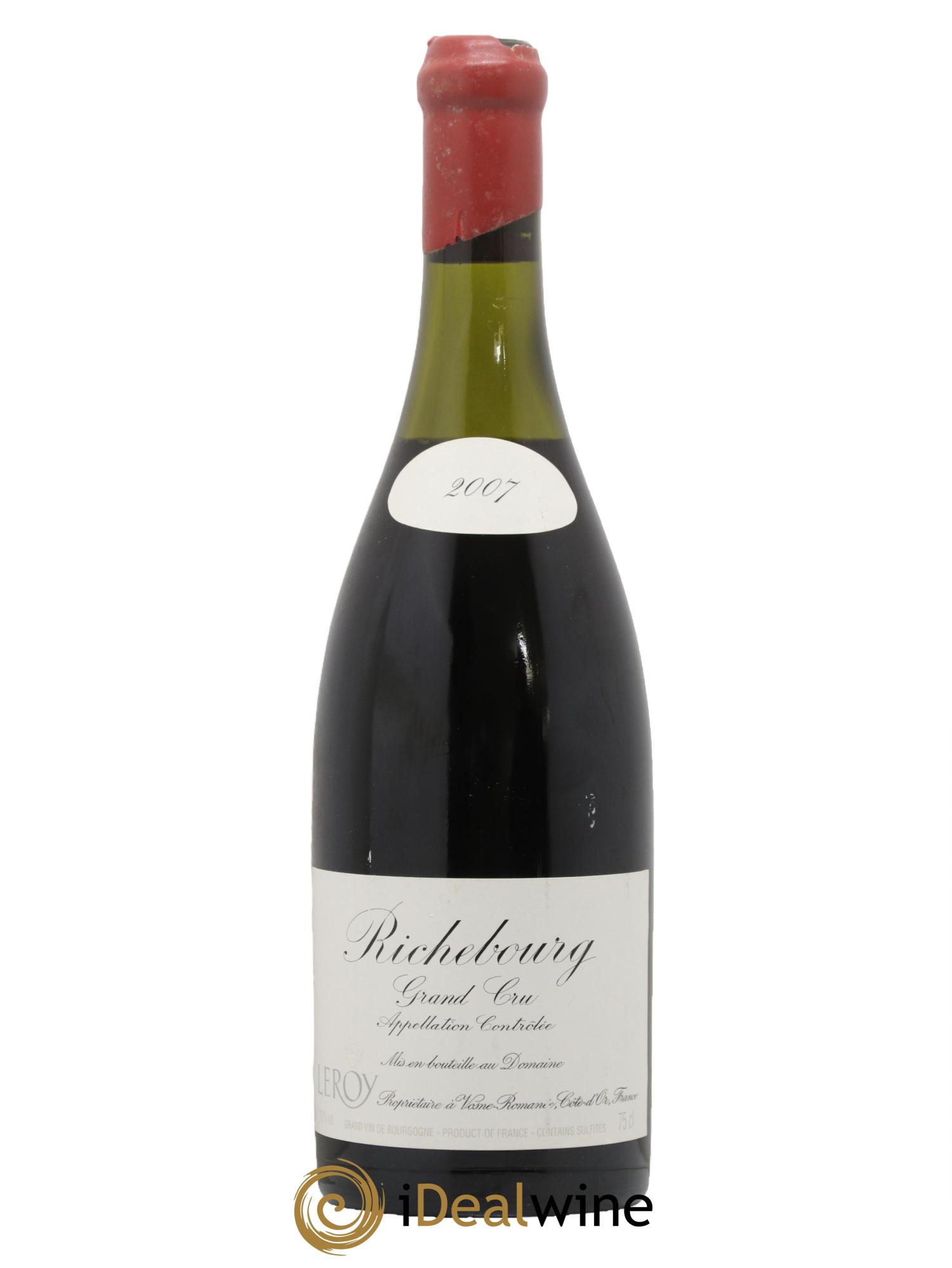 Richebourg Grand Cru Leroy (Domaine) 2007 - Lot de 1 bouteille - 0