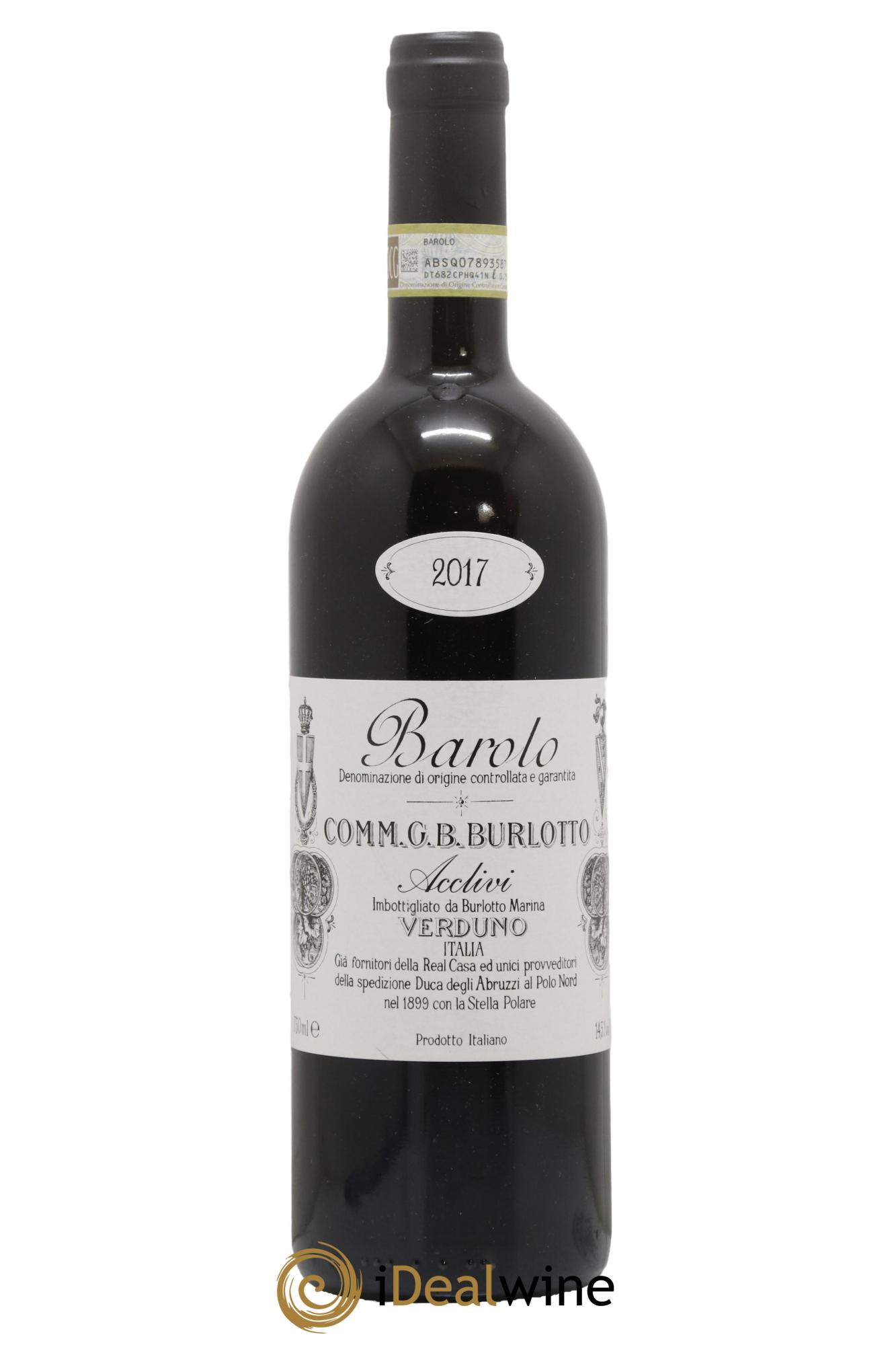 Barolo DOCG Acclivi Comm. Giovan Battista Burlotto 2017 - Lotto di 1 bottiglia - 0