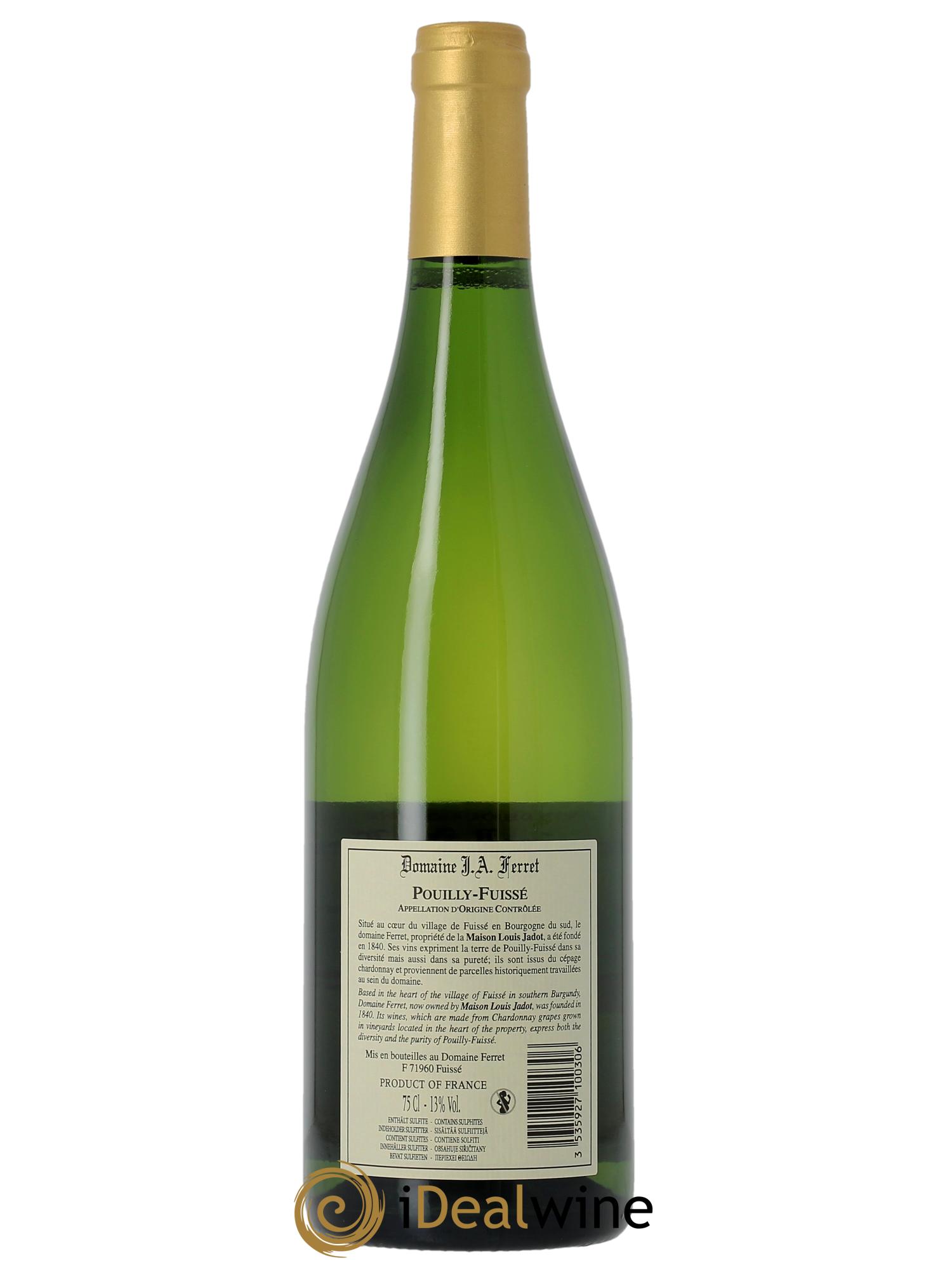 Pouilly-Fuissé J.A. Ferret (Domaine)   2022 - Posten von 1 Flasche - 1