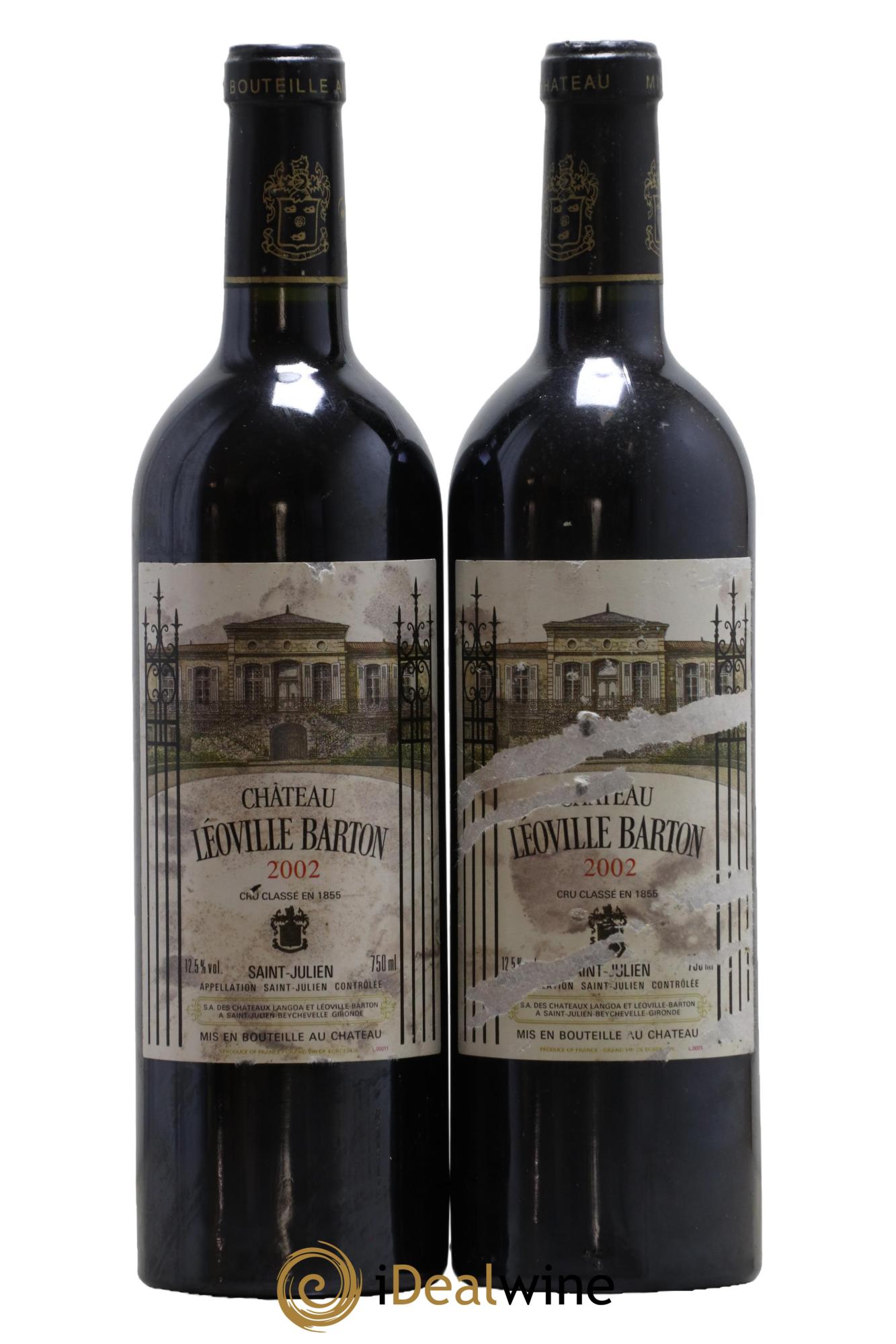 Château Léoville Barton 2ème Grand Cru Classé 2002 - Lot of 2 bottles - 0