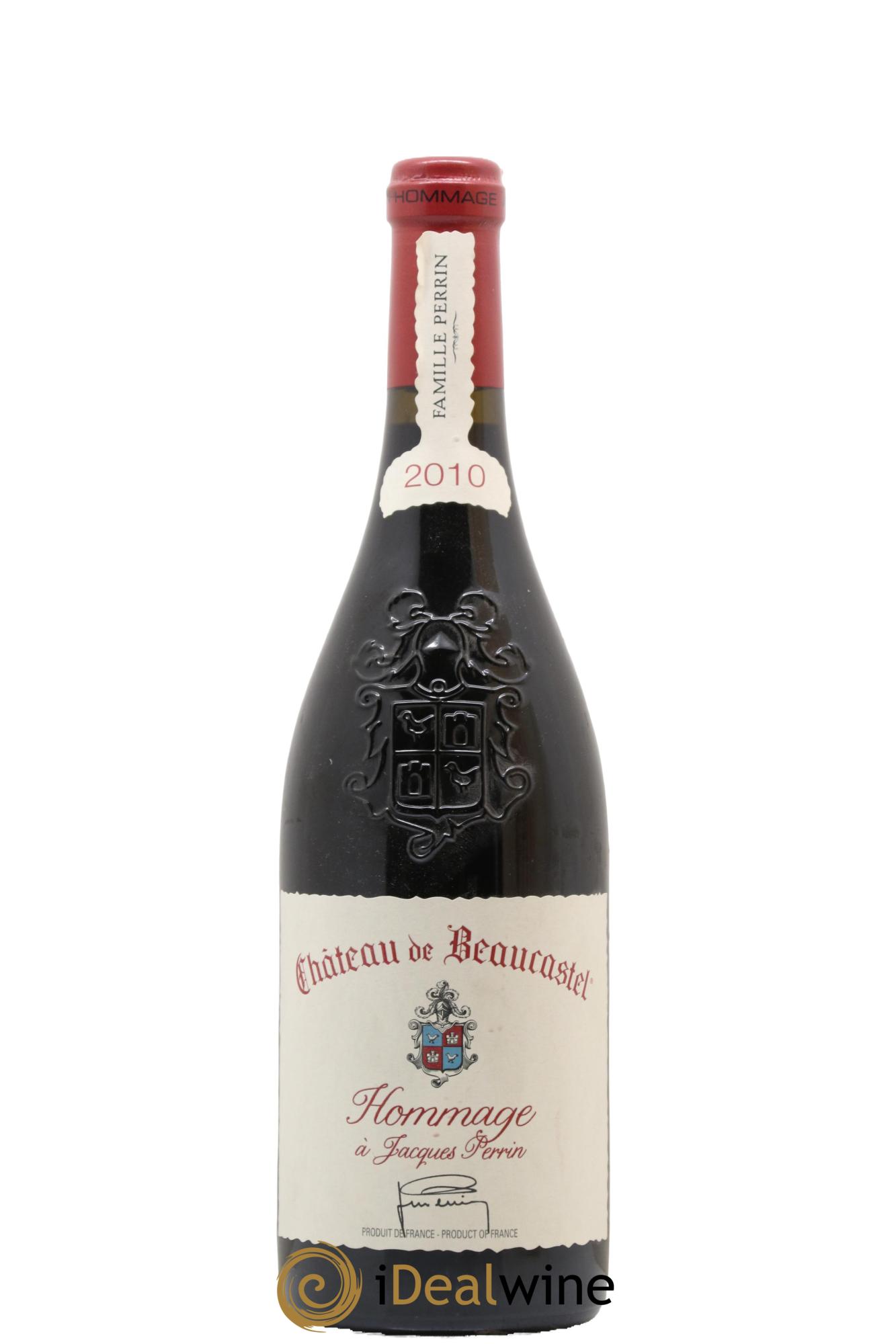 Châteauneuf-du-Pape Château de Château de Beaucastel Hommage à Jacques Perrin Famille Perrin 2010 - Posten von 1 Flasche - 0