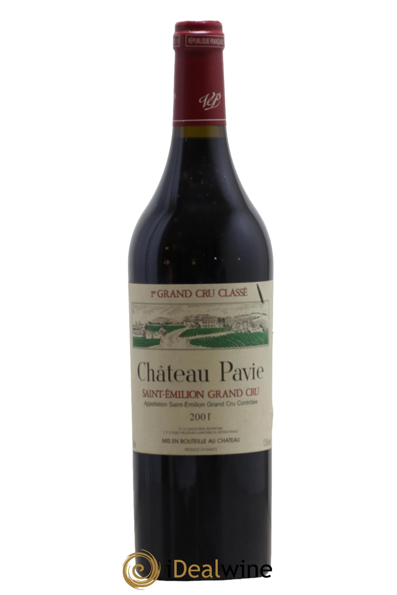 Château Pavie 1er Grand Cru Classé A 2001 - Lot de 1 bouteille - 0