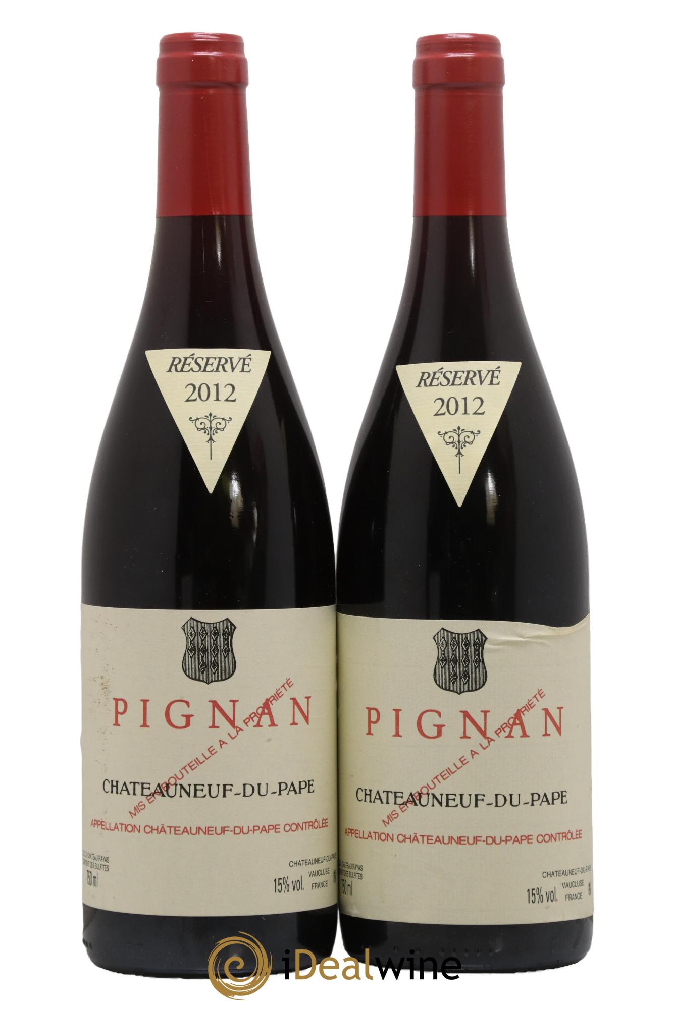 Châteauneuf-du-Pape Pignan Emmanuel Reynaud  2012 - Posten von 2 Flaschen - 0