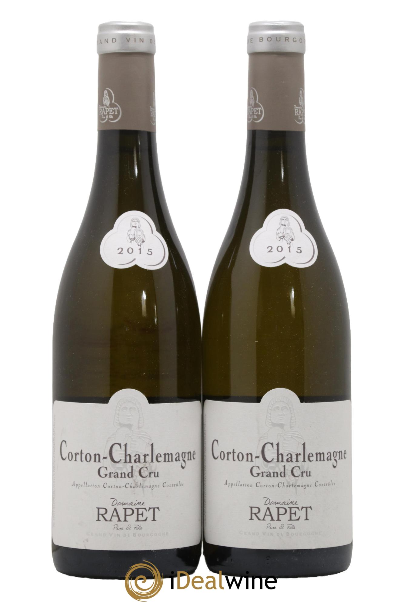 Corton-Charlemagne Grand Cru Rapet Père & Fils 2015 - Lotto di 2 bottiglie - 0