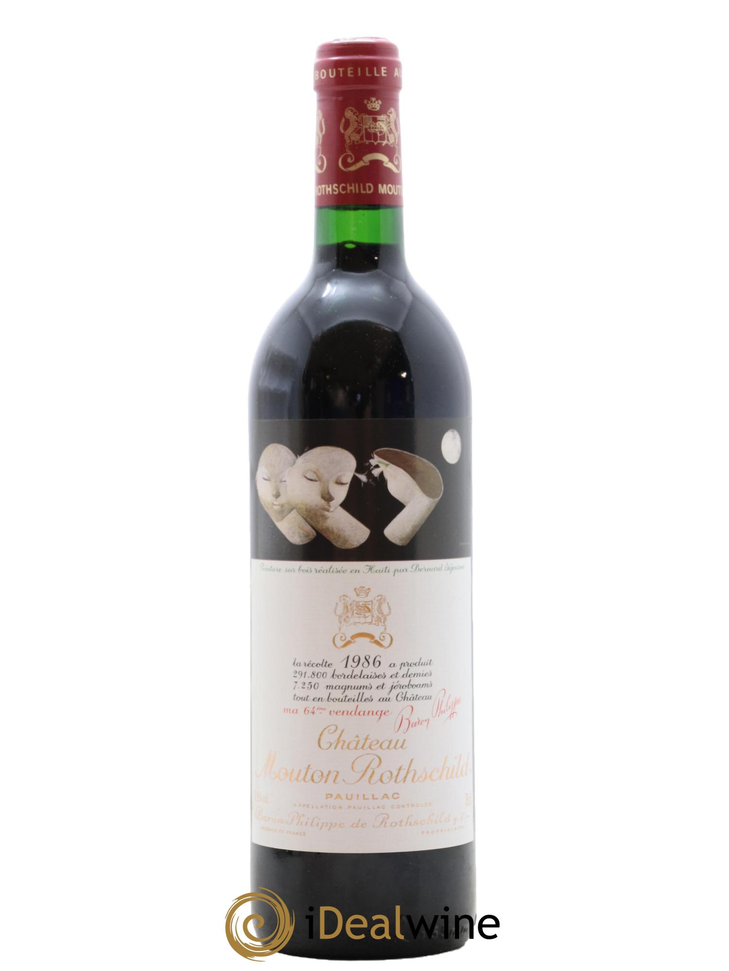 Château Mouton Rothschild 1er Grand Cru Classé 1986 - Lot of 1 bottle - 0