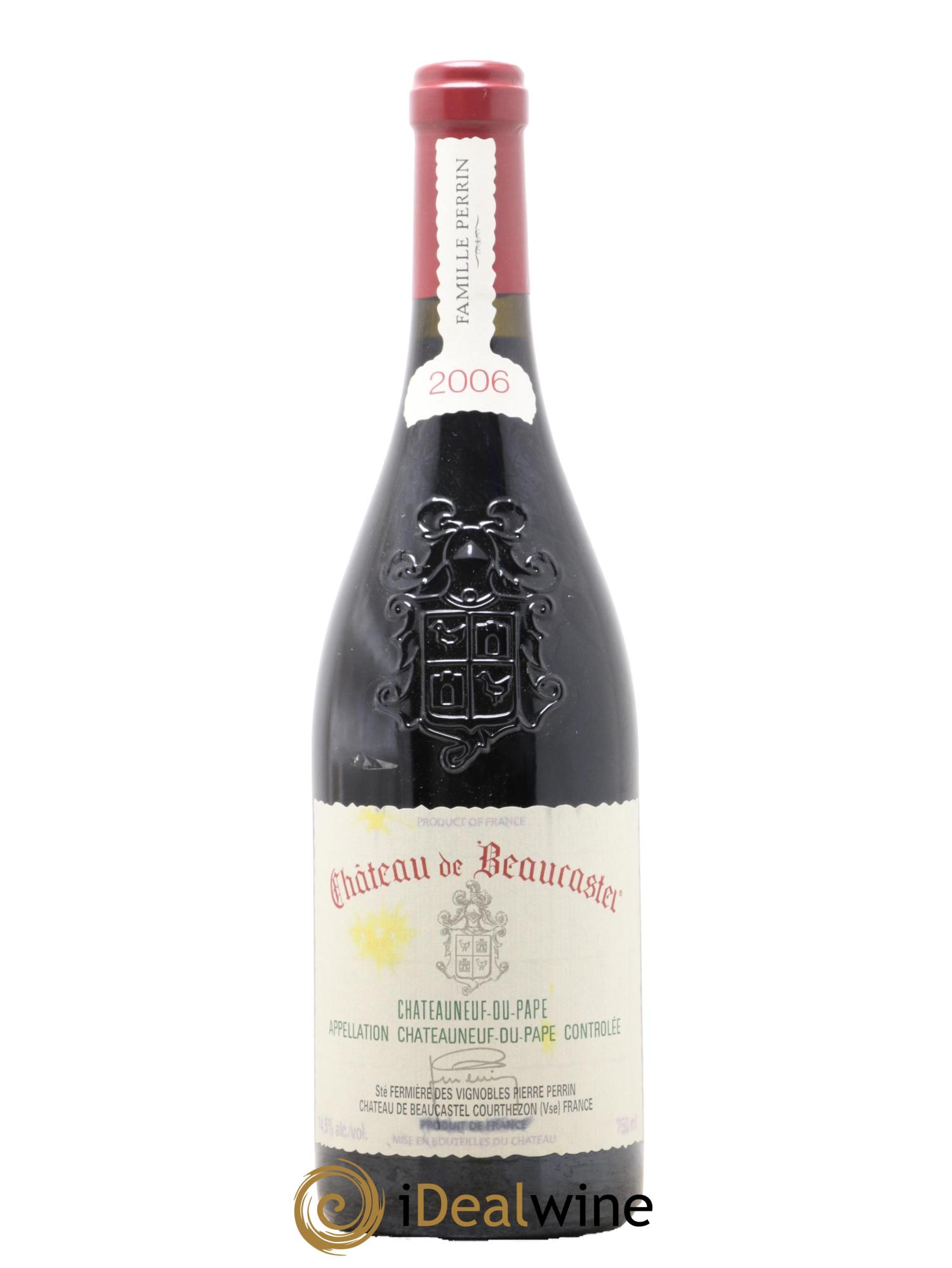 Châteauneuf-du-Pape Château de Beaucastel Famille Perrin 2006 - Lot of 1 bottle - 0