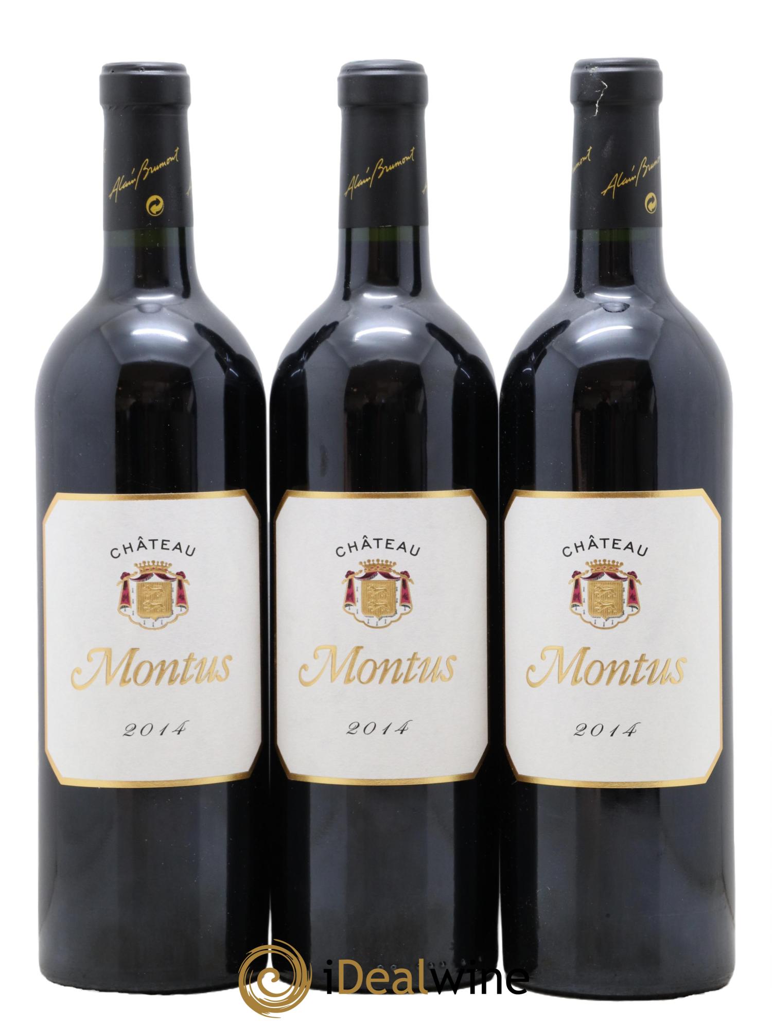 Madiran Château Montus Alain Brumont  2014 - Lot de 3 bouteilles - 0