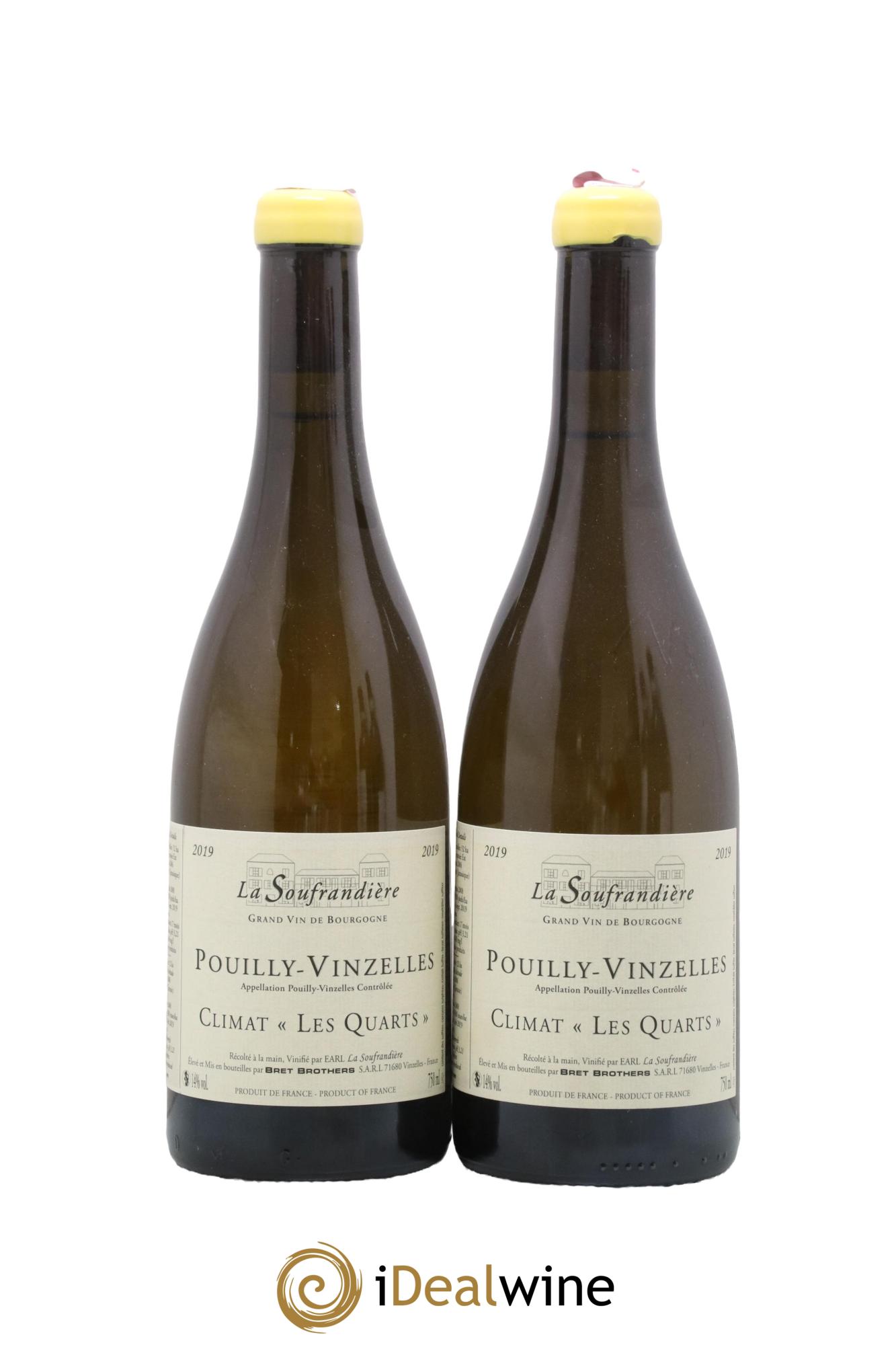 Pouilly-Vinzelles Les Quarts La Soufrandière - Bret Brothers 2019 - Lot de 2 bouteilles - 0