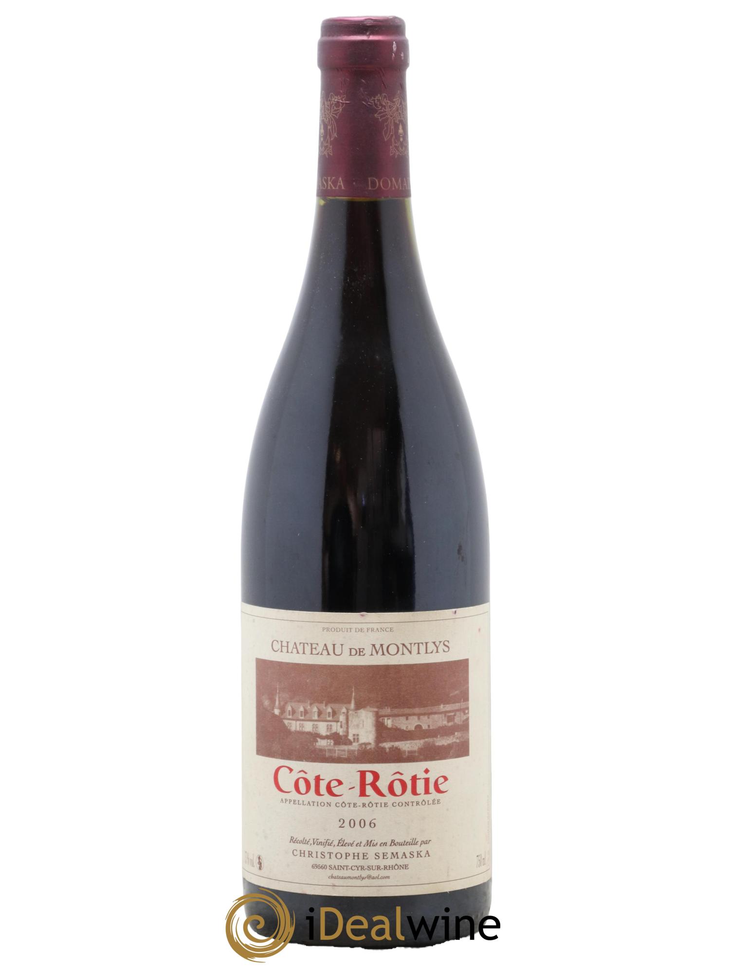 Côte-Rôtie Chateau de Montlys 2006 - Posten von 1 Flasche - 0