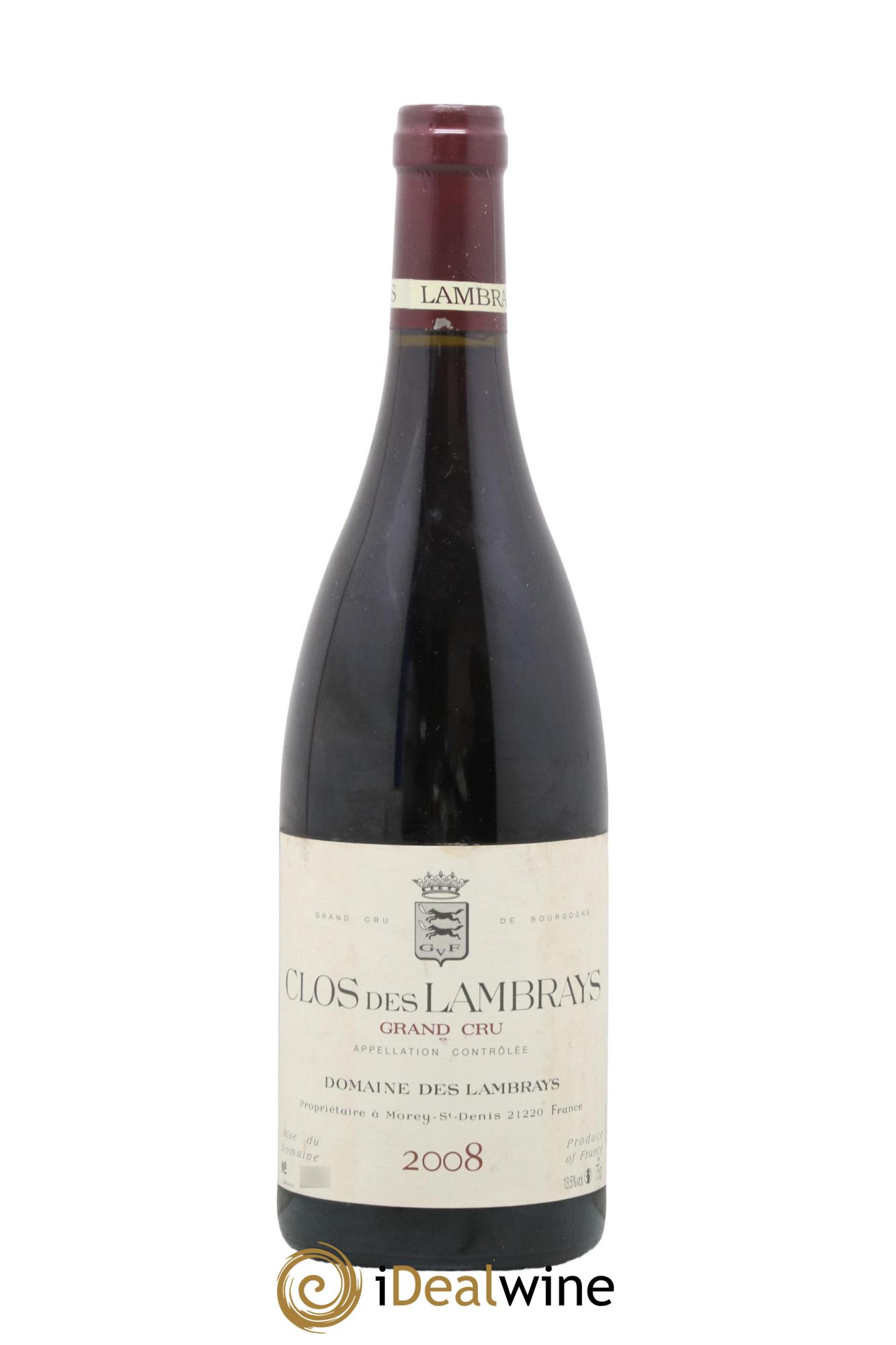 Clos des Lambrays Grand Cru Domaine des Lambrays 2008 - Lot de 1 bouteille - 0