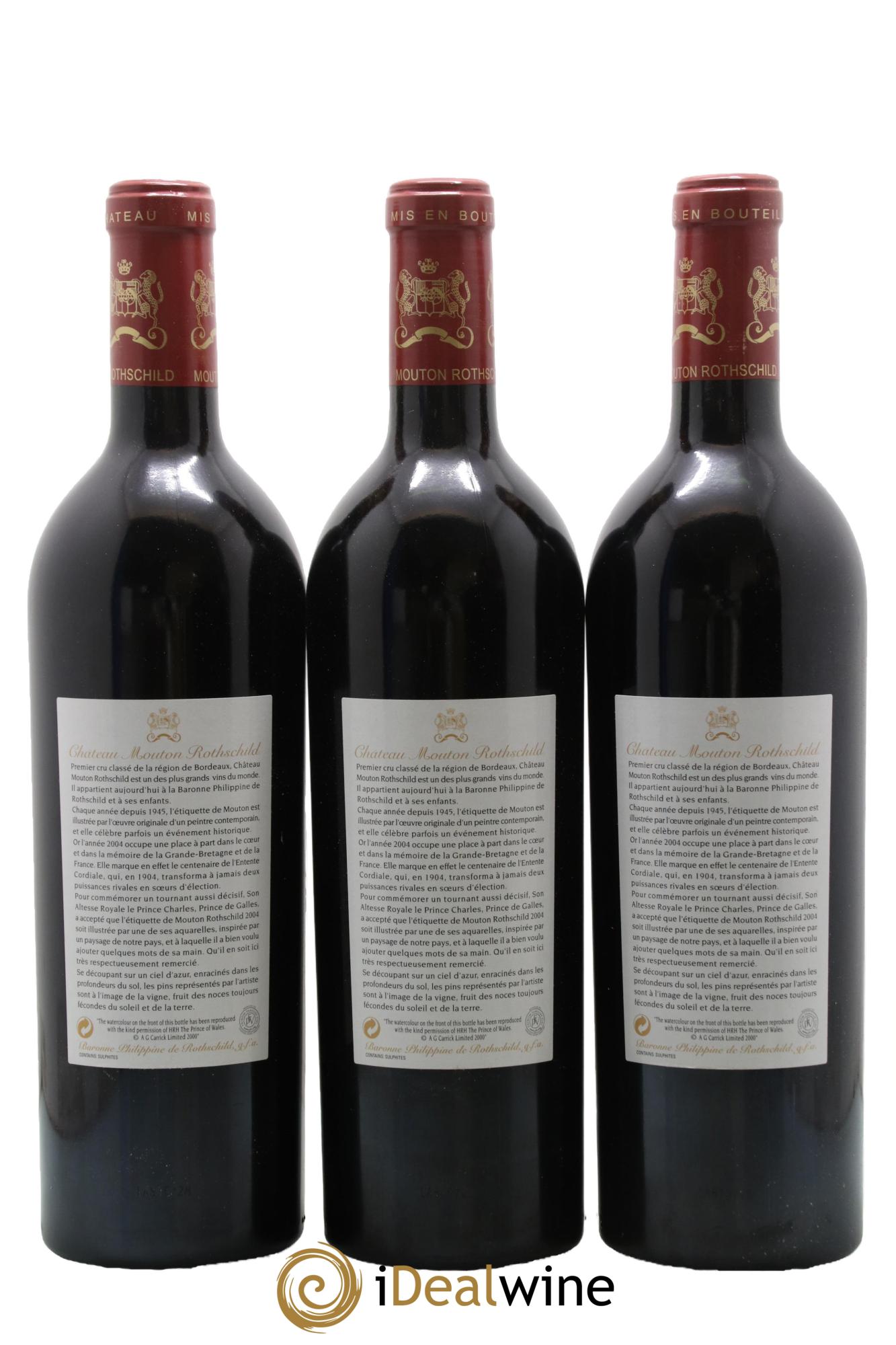 Château Mouton Rothschild 1er Grand Cru Classé 2004 - Lotto di 6 bottiglie - 4