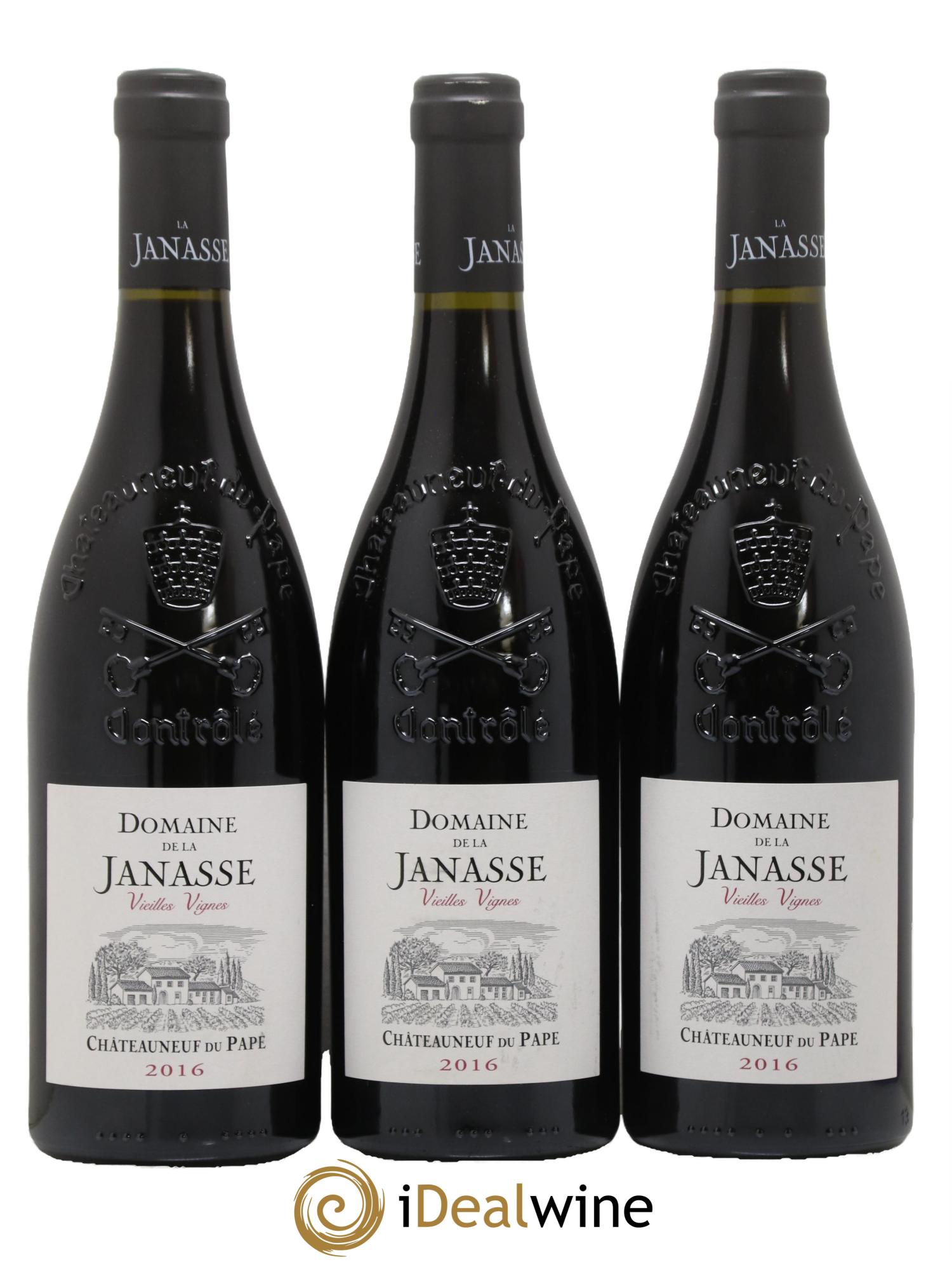 Châteauneuf-du-Pape Cuvée Vieilles Vignes La Janasse (Domaine de) 2016 - Lot de 3 bouteilles - 0