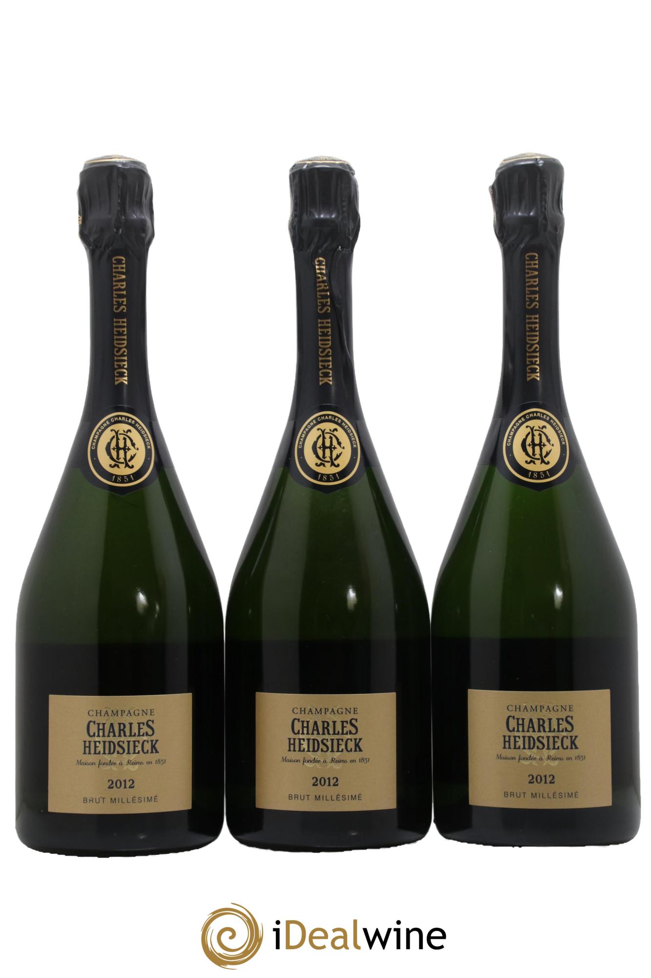 Brut Charles Heidsieck 2012 - Lotto di 3 bottiglie - 0