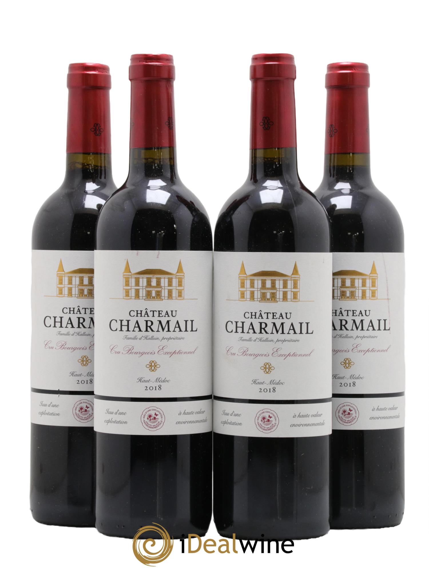 Château Charmail Cru Bourgeois  2018 - Lot de 4 bouteilles - 0