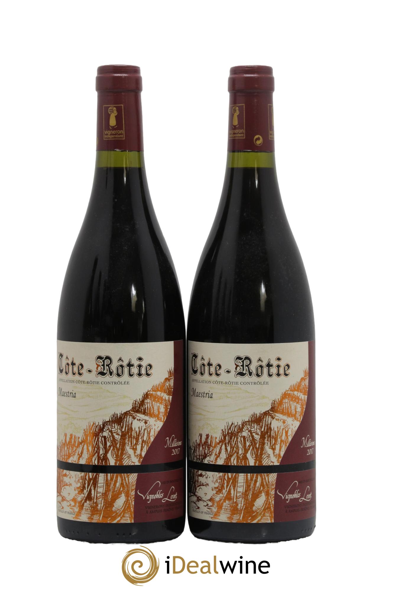 Côte-Rôtie Maestria Vignobles Levet  2017 - Lot de 2 bouteilles - 1