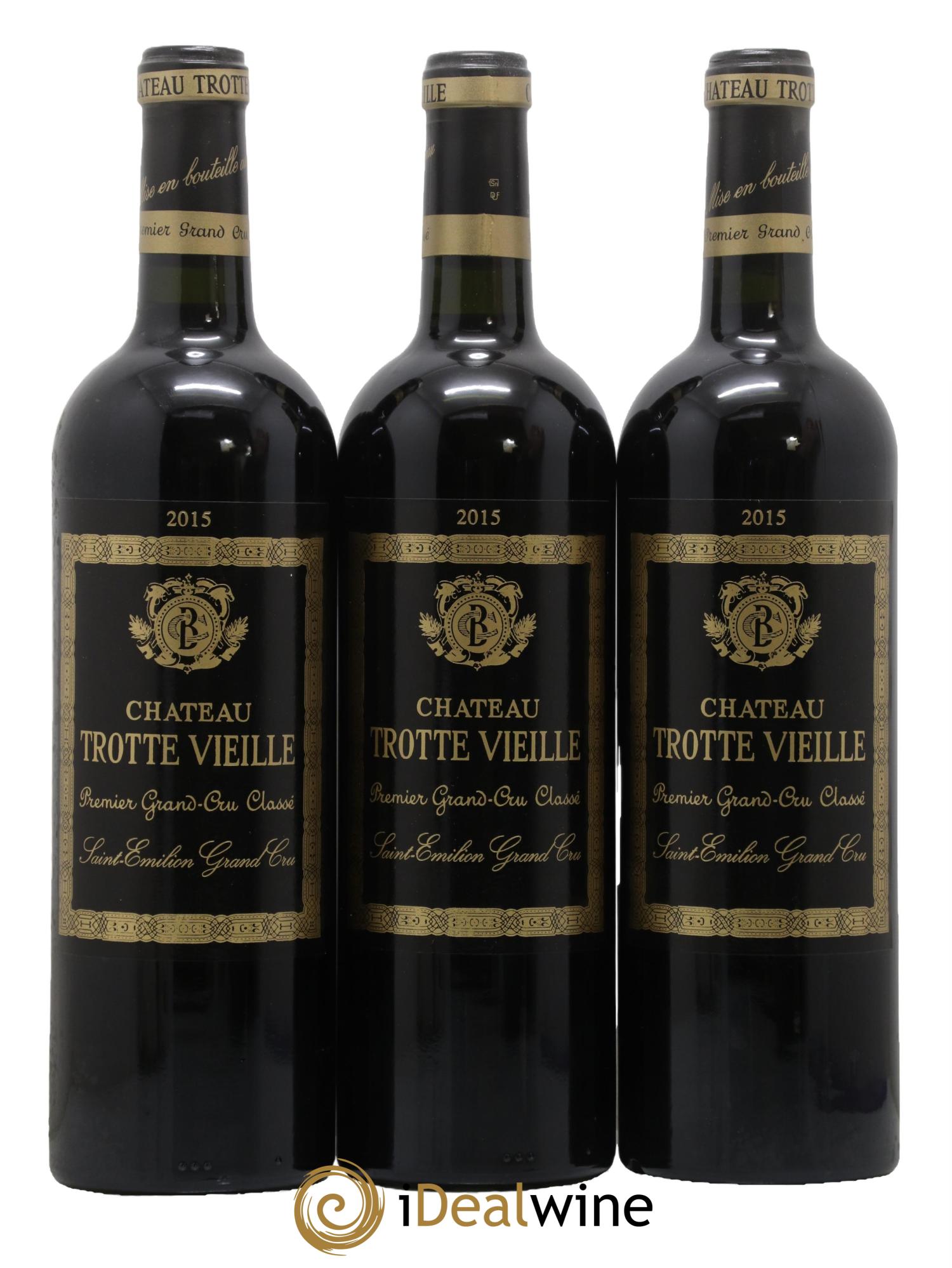 Château Trotte Vieille 1er Grand Cru Classé B 2015 - Posten von 3 Flaschen - 0