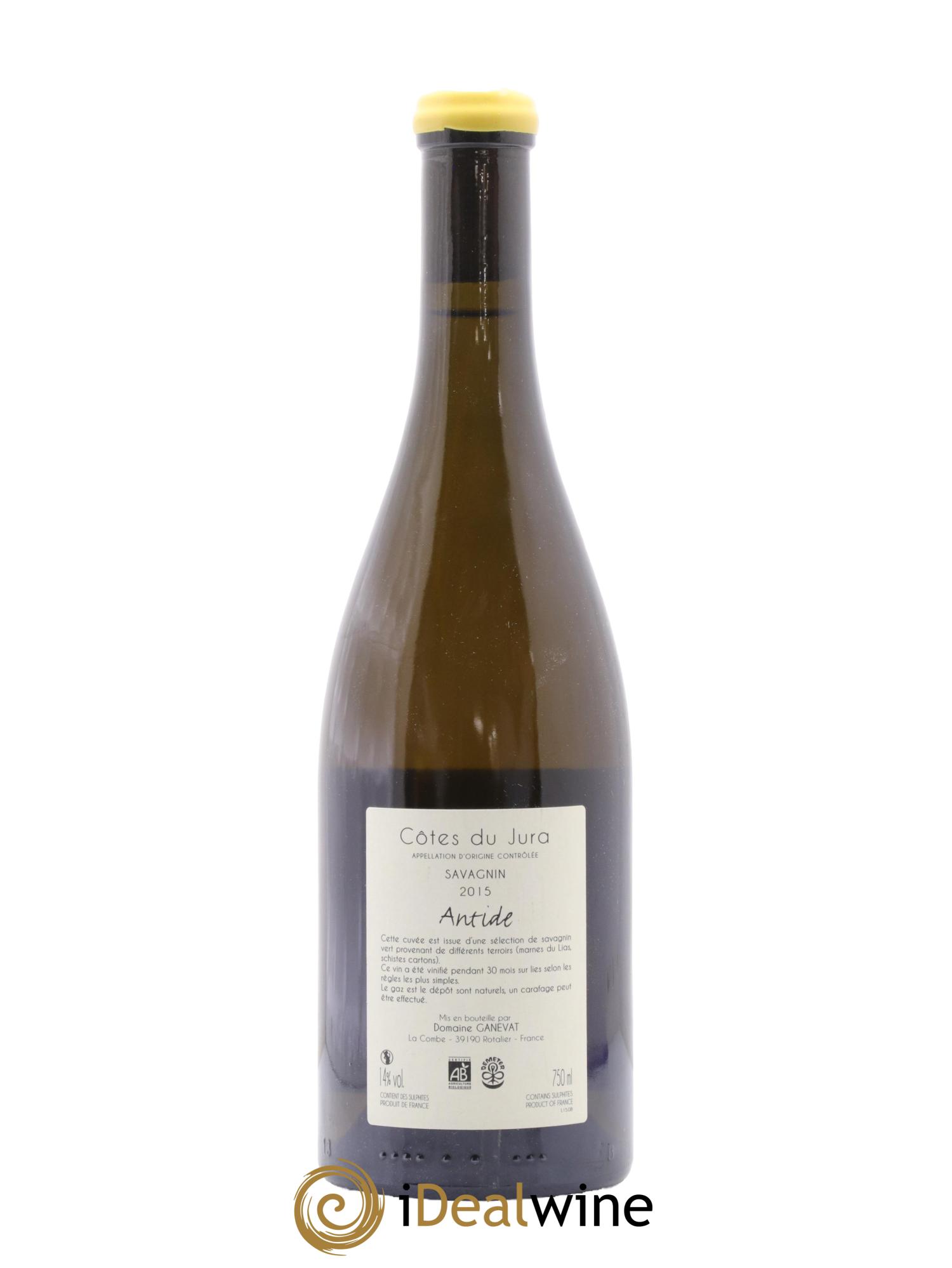 Côtes du Jura Savagnin Antide Jean-François Ganevat (Domaine) 2015 - Lot de 1 bouteille - 1