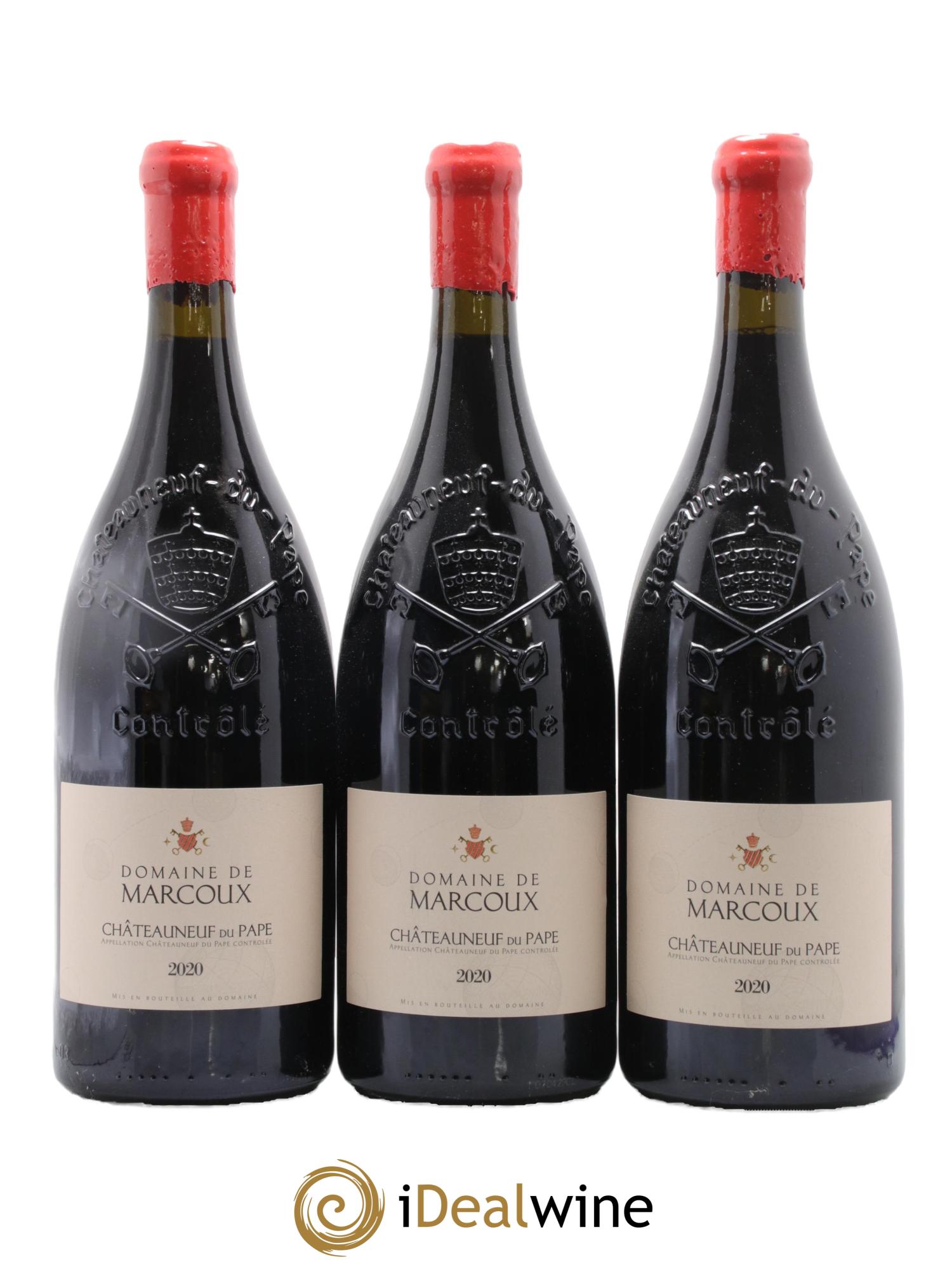 Châteauneuf-du-Pape Marcoux (Domaine de) 2020 - Lot of 3 magnums - 0