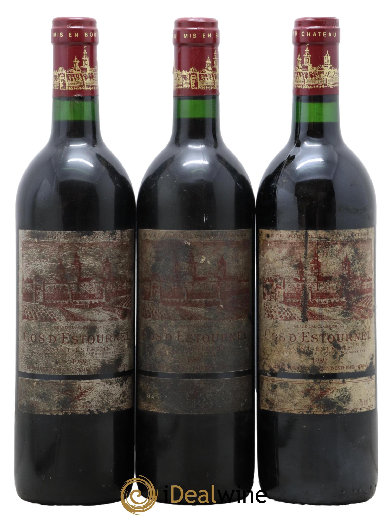 Cos d'Estournel 2ème Grand Cru Classé  1989 - Lot of 3 bottles - 0