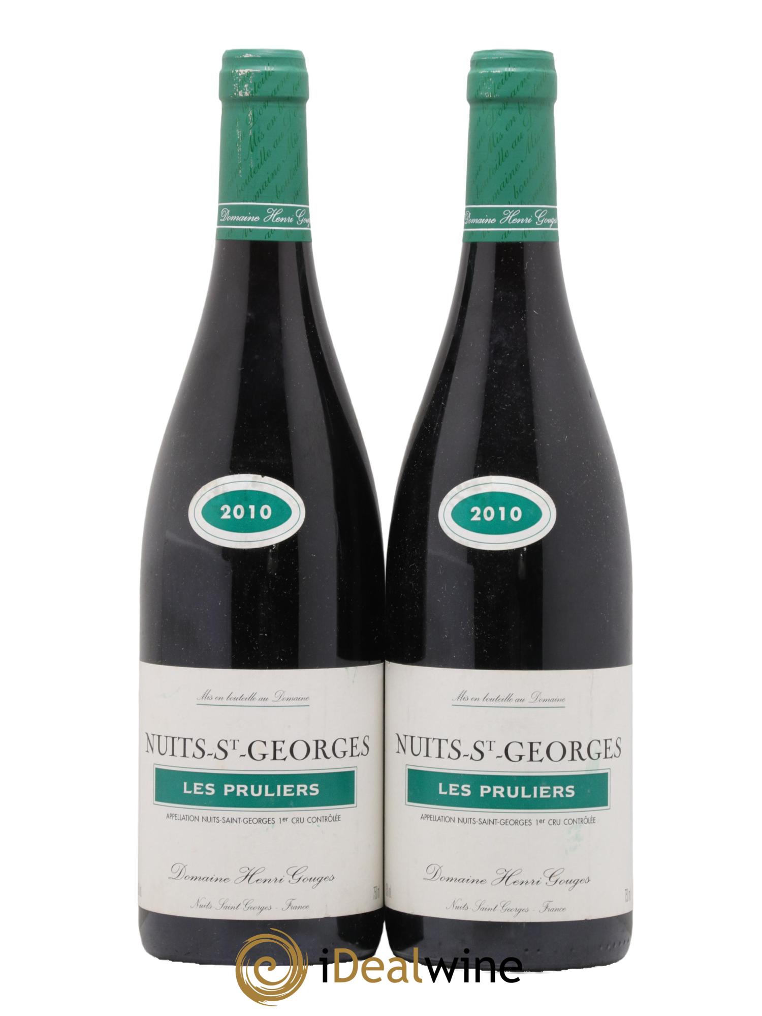 Nuits Saint-Georges 1er Cru Les Pruliers Henri Gouges 2010 - Lotto di 2 bottiglie - 0