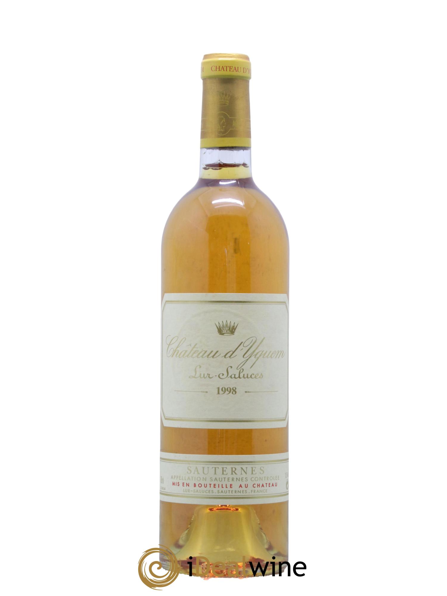 Château d' Yquem 1er Cru Classé Supérieur  1998 - Posten von 1 Flasche - 0