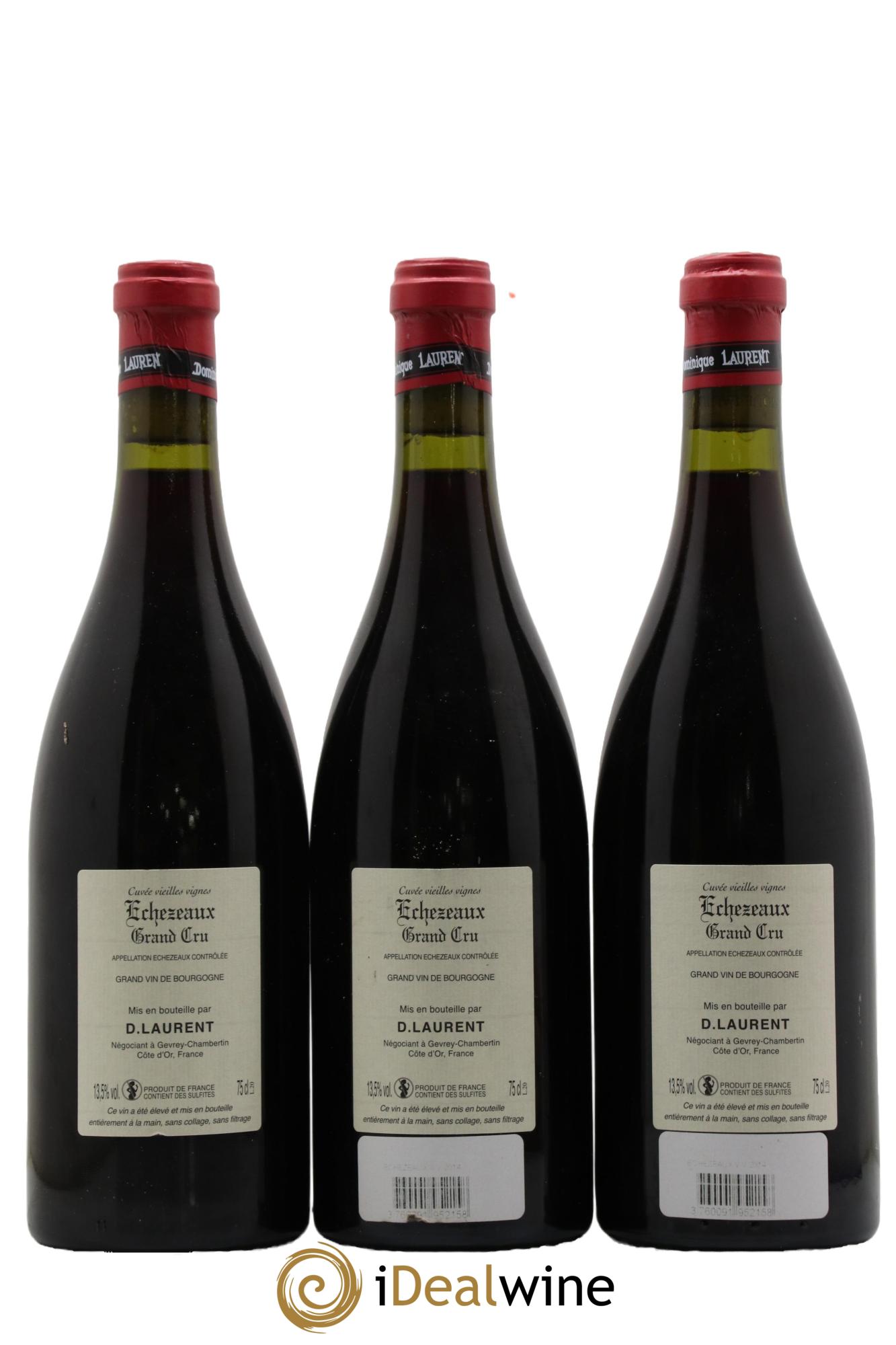 Echezeaux Grand Cru Vieilles Vignes Dominique Laurent  2014 - Lot of 3 bottles - 1