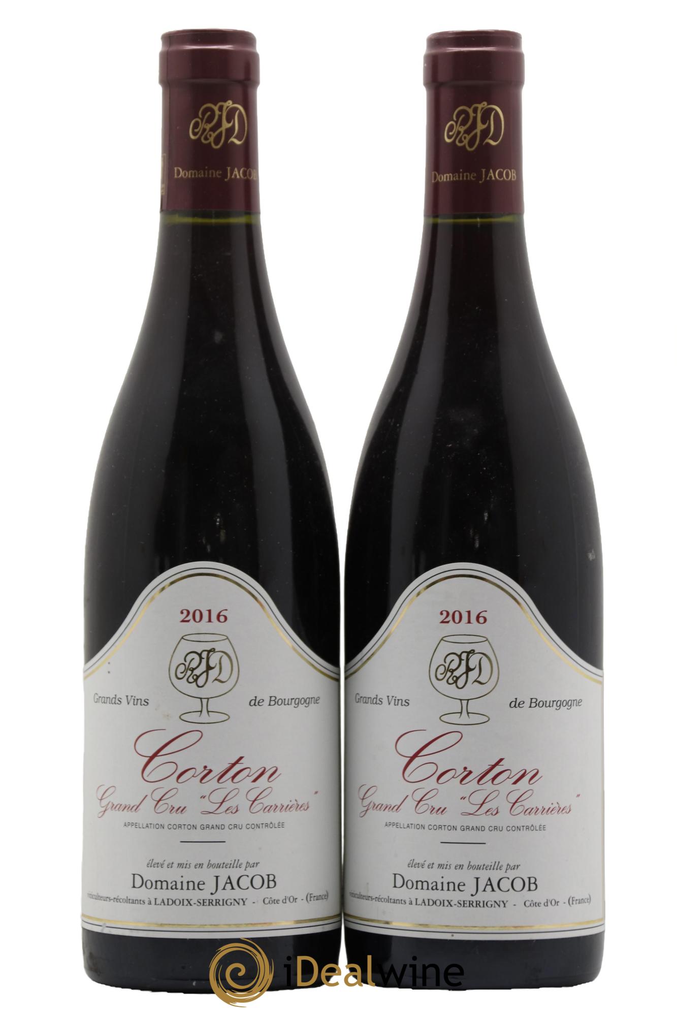 Corton Grand Cru Les Carrières Jacob (Domaine) 2016 - Lot de 2 bouteilles - 0