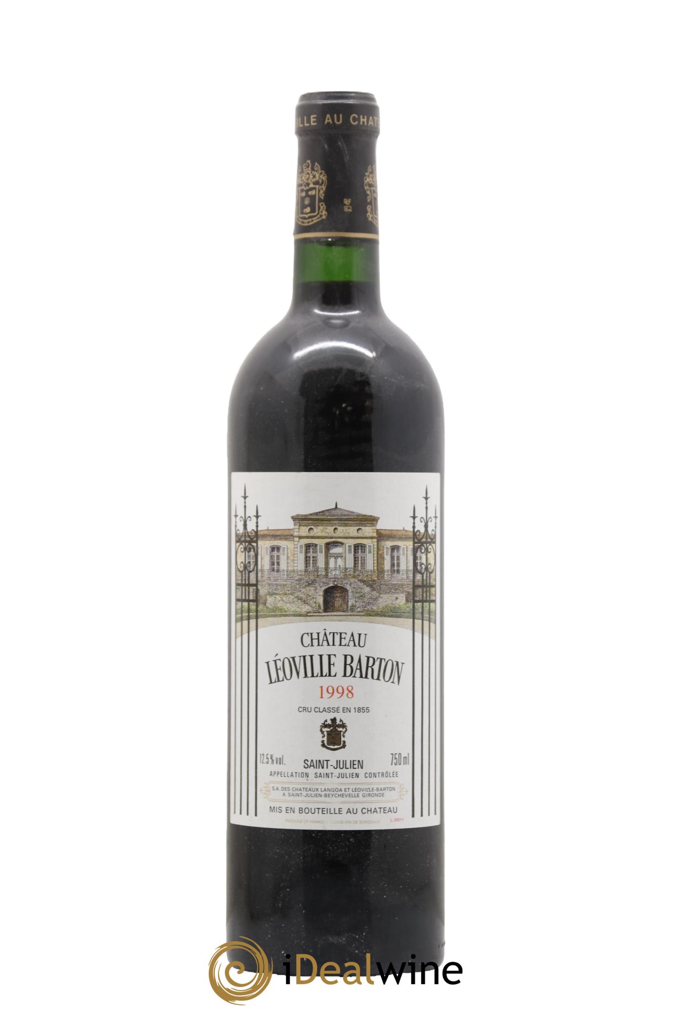 Château Léoville Barton 2ème Grand Cru Classé 1998 - Lot of 1 bottle - 0