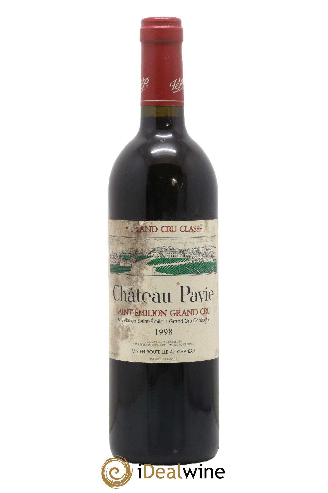 Château Pavie 1er Grand Cru Classé A  1998 - Lot de 1 bouteille - 0