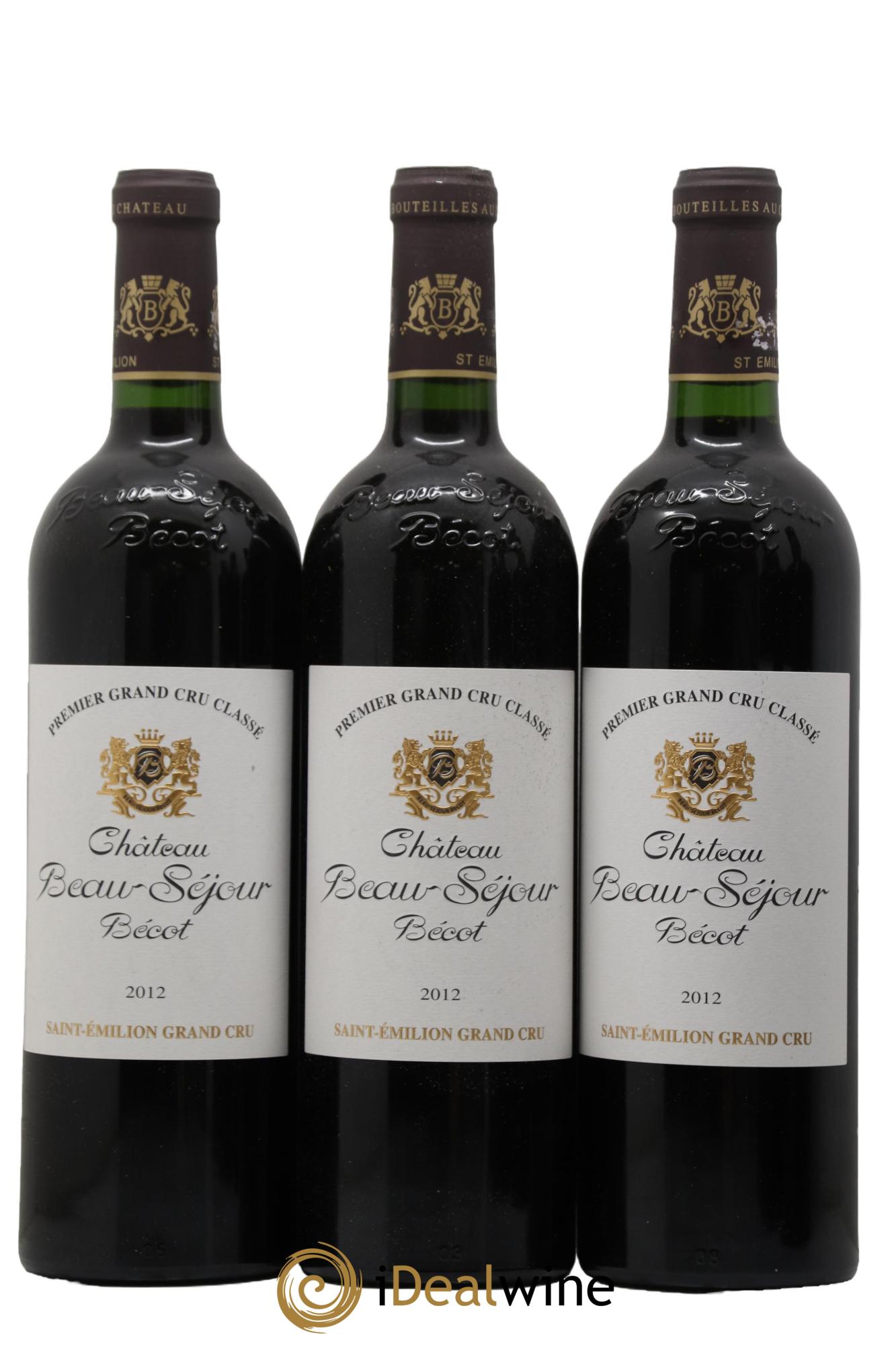 Château Beau-Séjour Bécot 1er Grand Cru Classé B 2012 - Lot of 6 bottles - 2