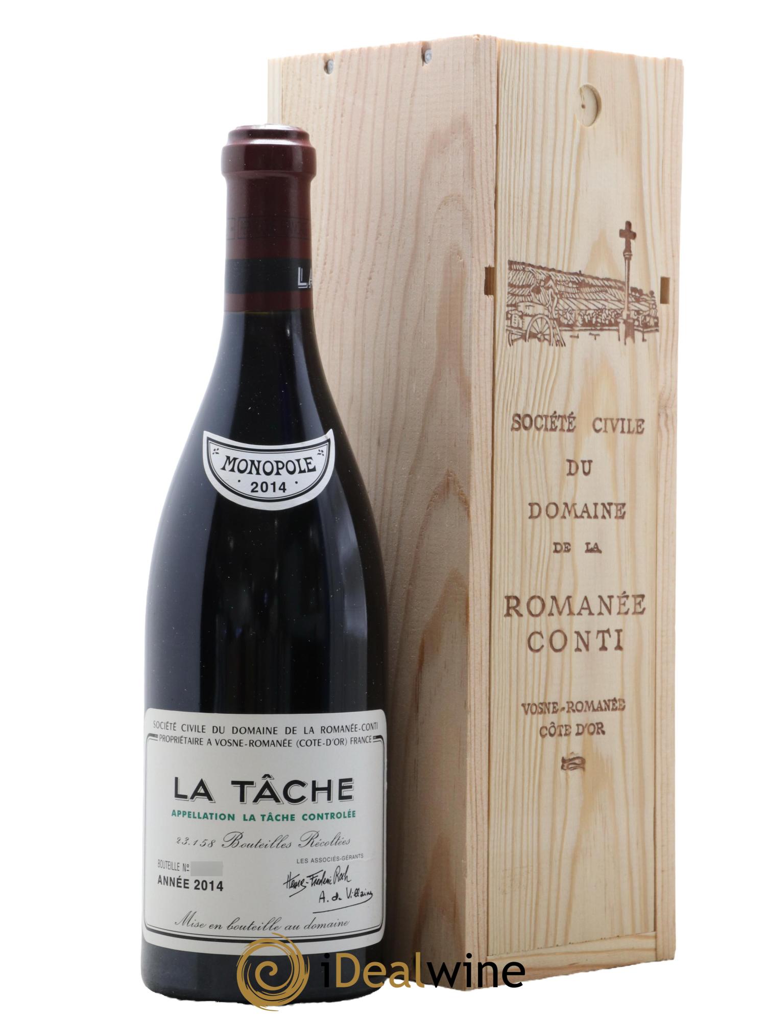 La Tâche Grand Cru Domaine de la Romanée-Conti  2014 - Lotto di 1 bottiglia - 0