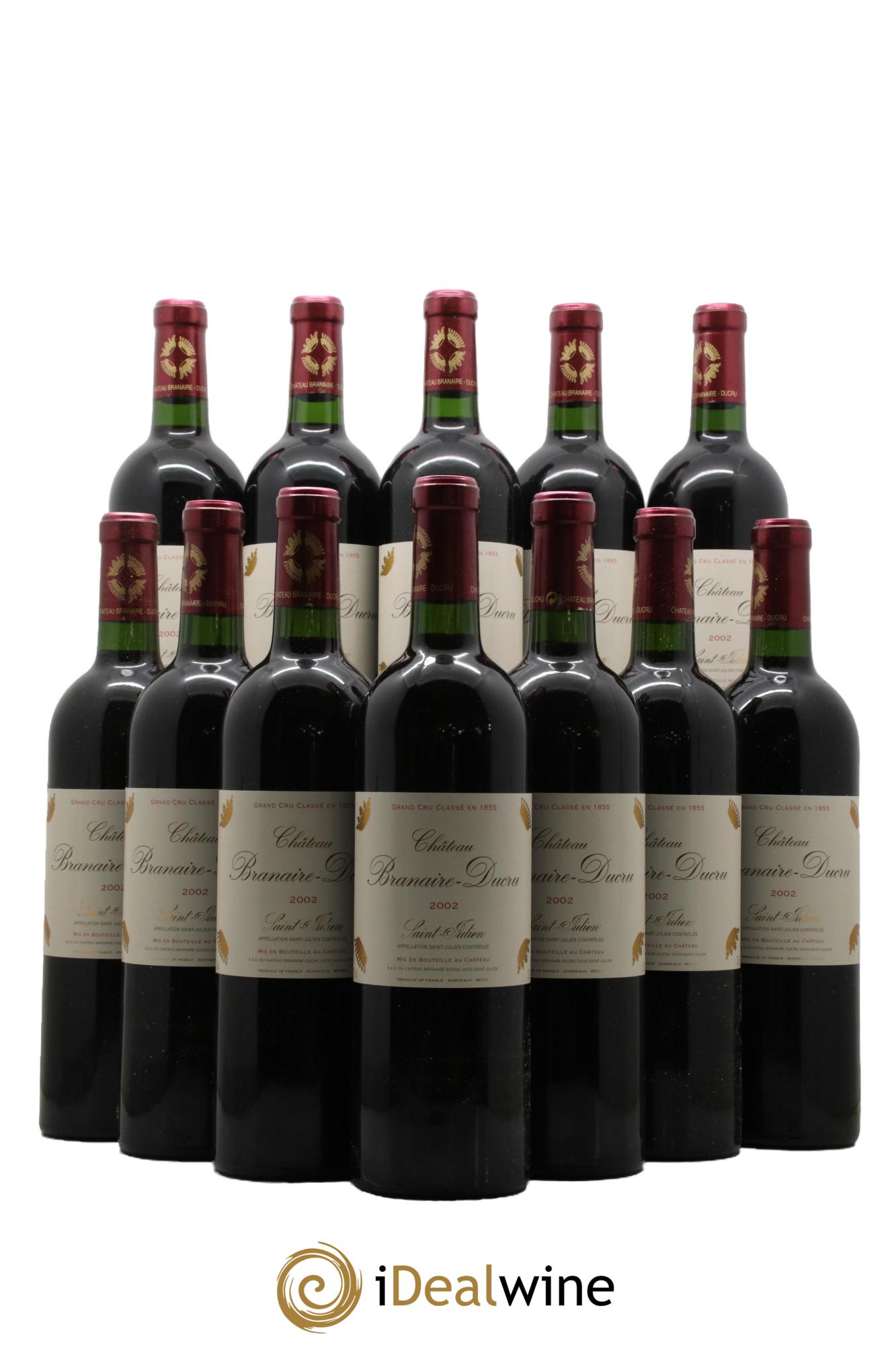 Château Branaire Ducru 4ème Grand Cru Classé 2002 - Lot de 12 bouteilles - 0