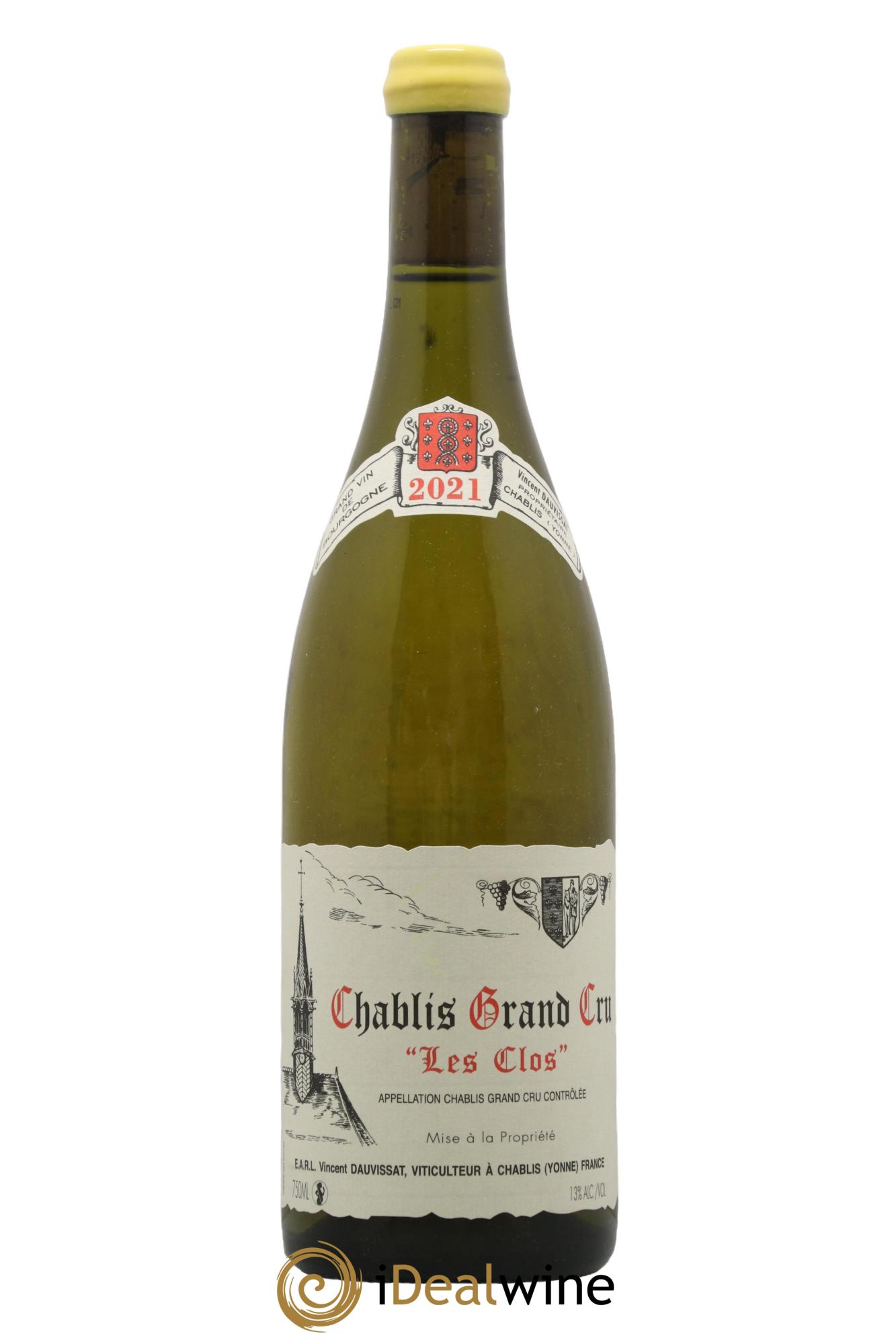 Chablis Grand Cru Les Clos Vincent Dauvissat (Domaine)  2021 - Lot of 1 bottle - 0