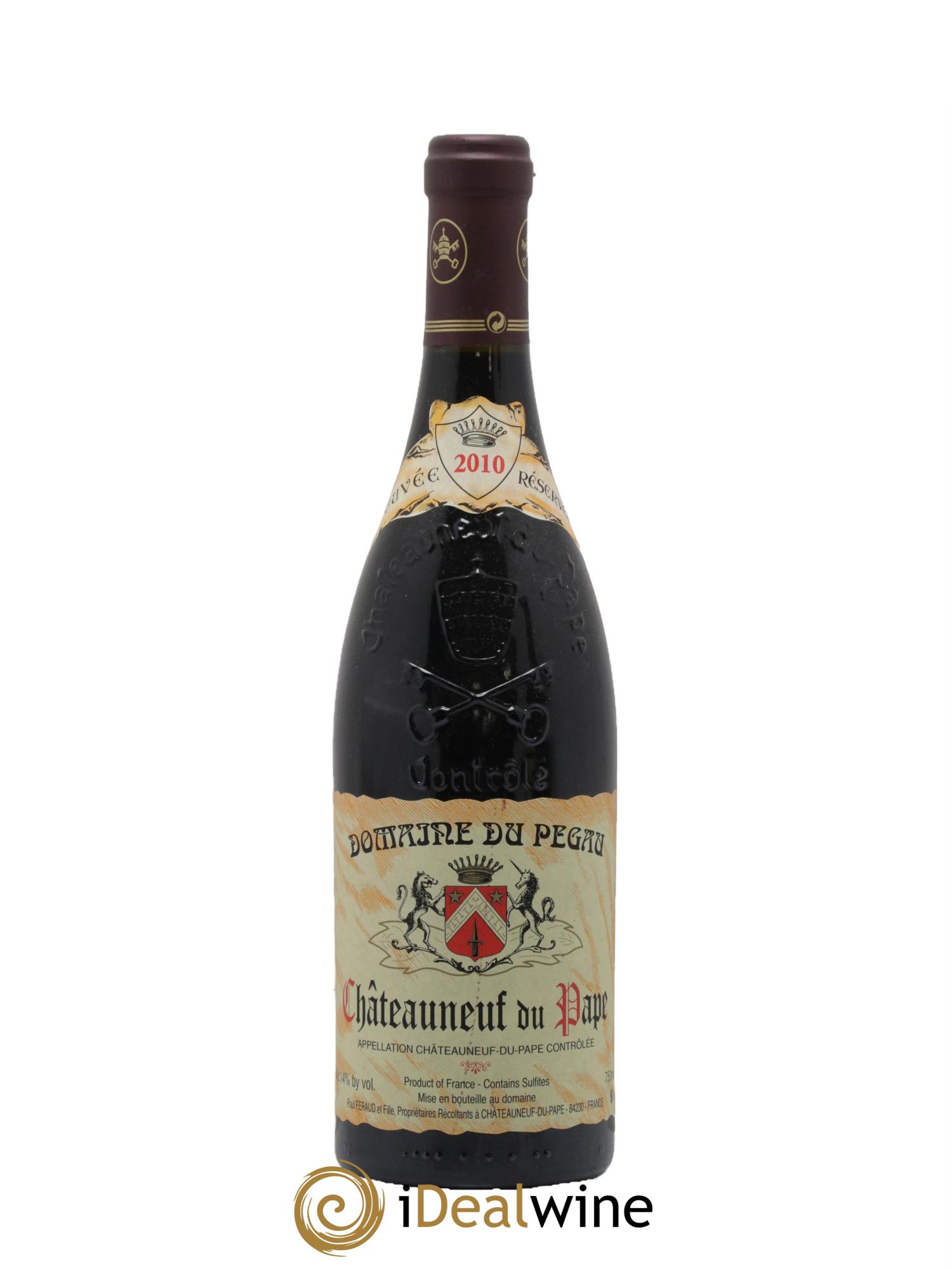 Châteauneuf-du-Pape Domaine du Pégau Cuvée Réservée Paul et Laurence Féraud 2010 - Lot of 1 bottle - 0