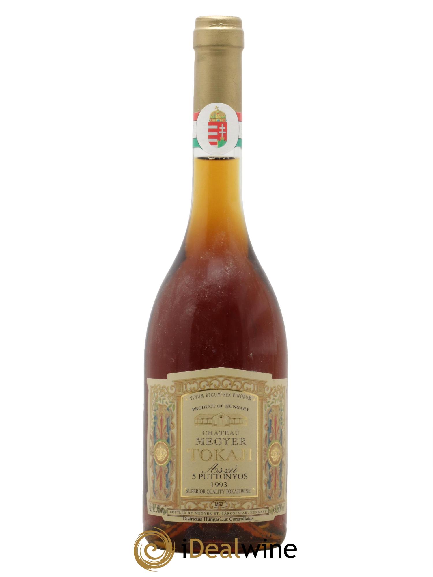 Tokaji Aszu 5 Puttonyos Château Megyer 1993 - Lot of 1 500ml format  - 0