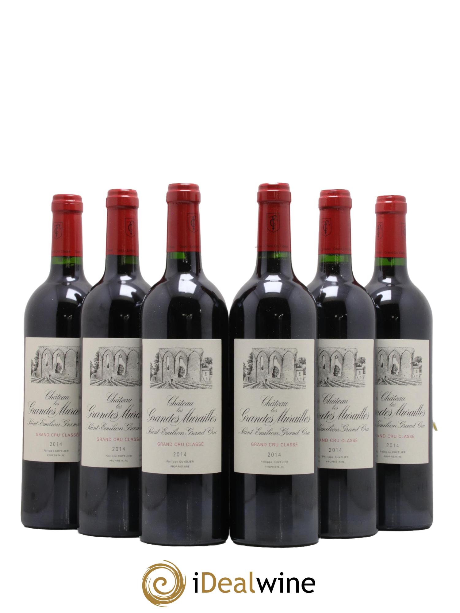 Château les Grandes Murailles Grand Cru Classé 2014 - Lot of 6 bottles - 0