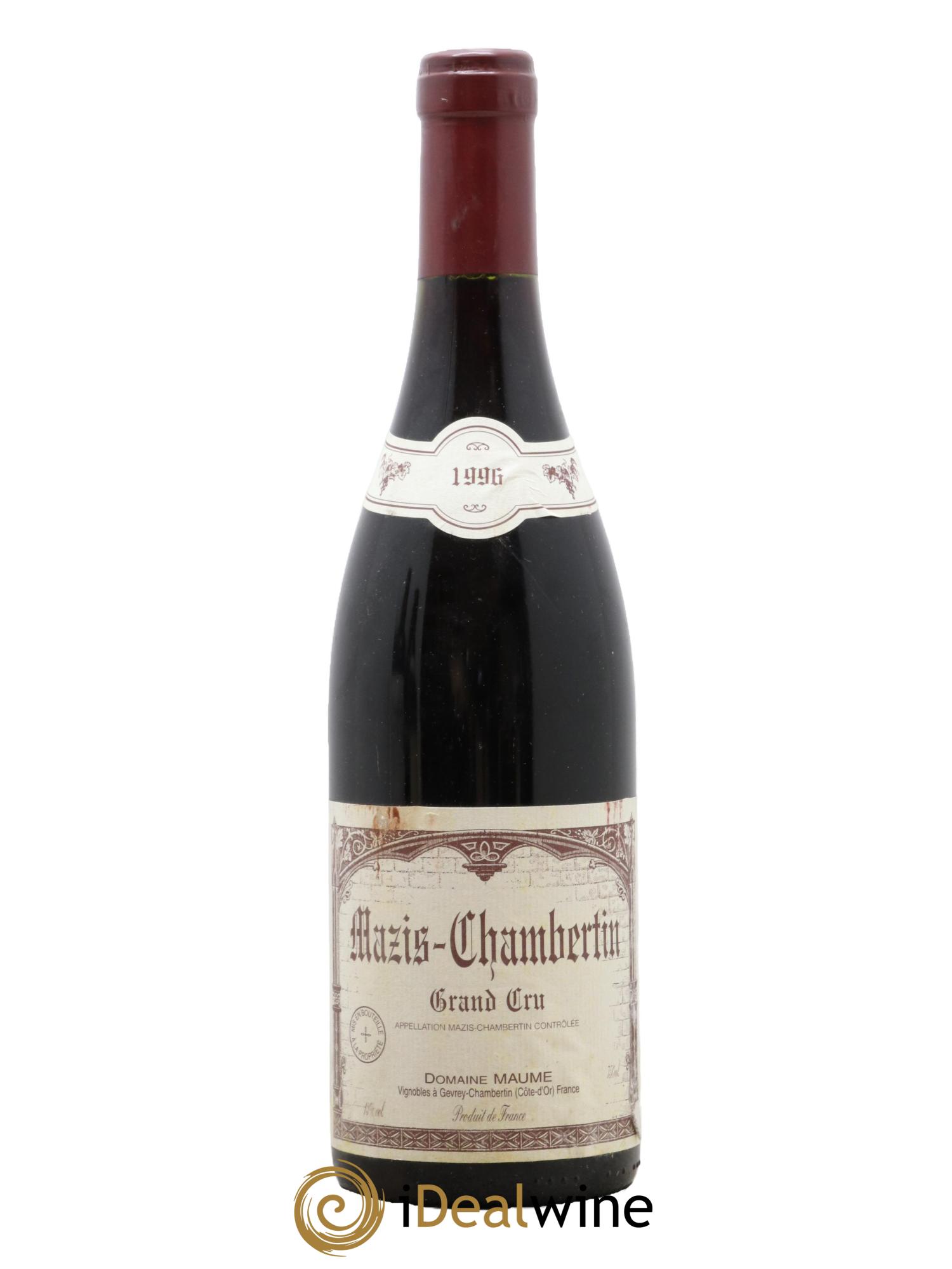 Mazis-Chambertin Grand Cru Maume (Domaine) 1996 - Posten von 1 Flasche - 0