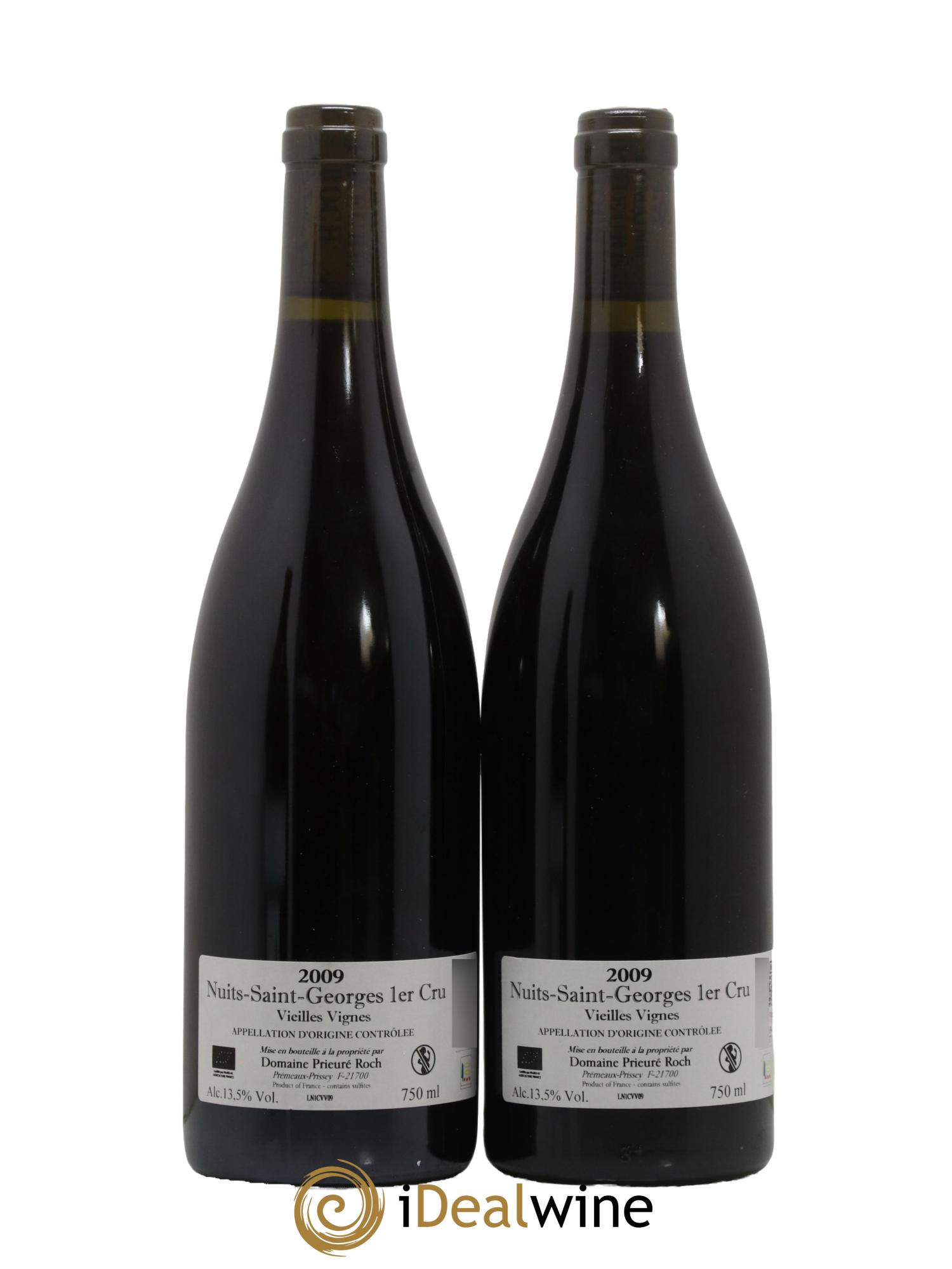 Nuits Saint-Georges 1er Cru Vieilles Vignes Prieuré Roch 2009 - Lot of 2 bottles - 1